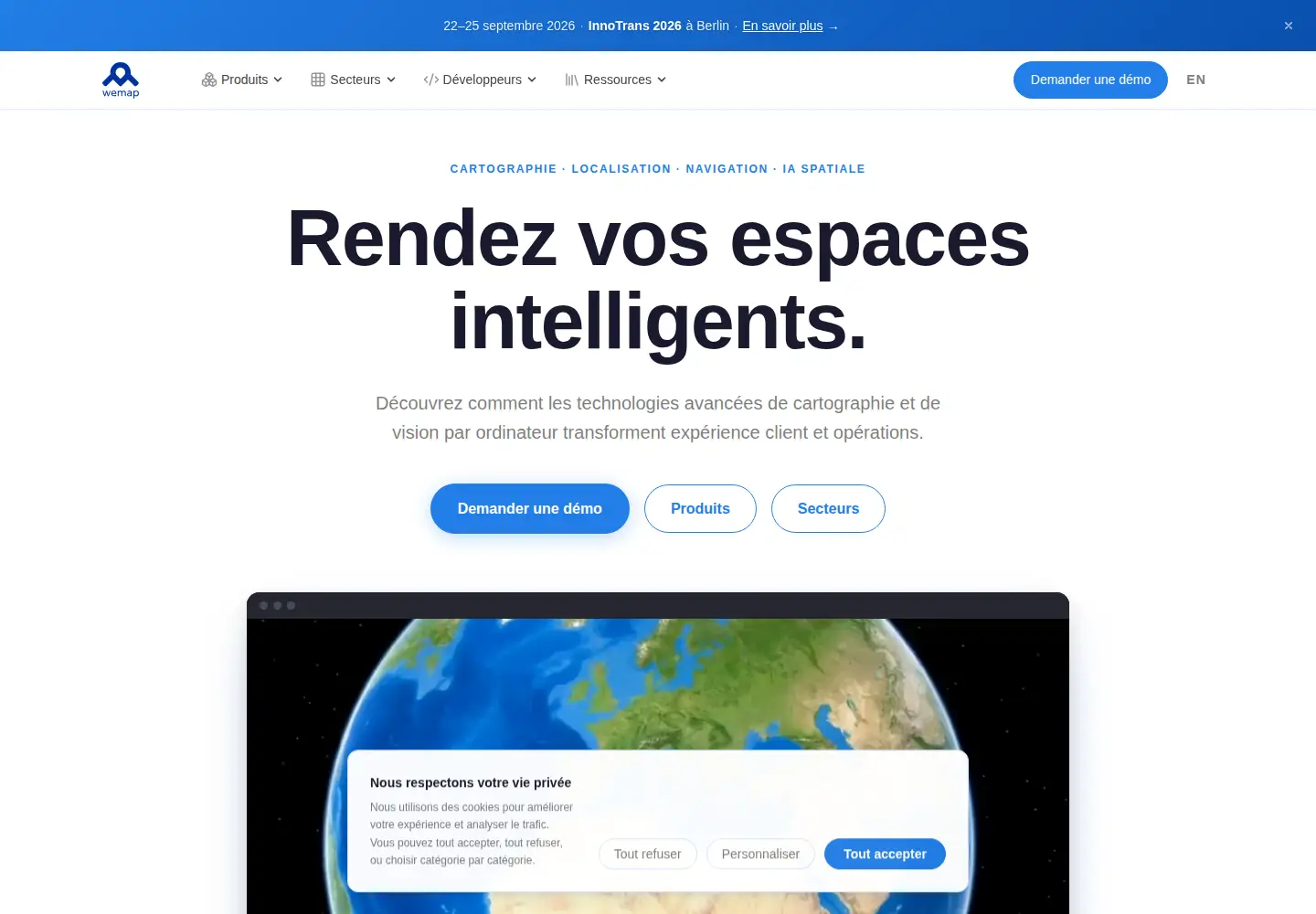 Screenshot of getwemap.com