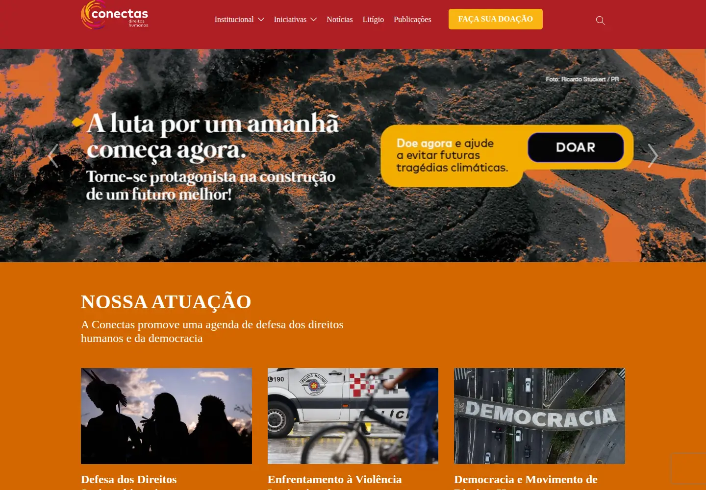 Screenshot of conectas.org