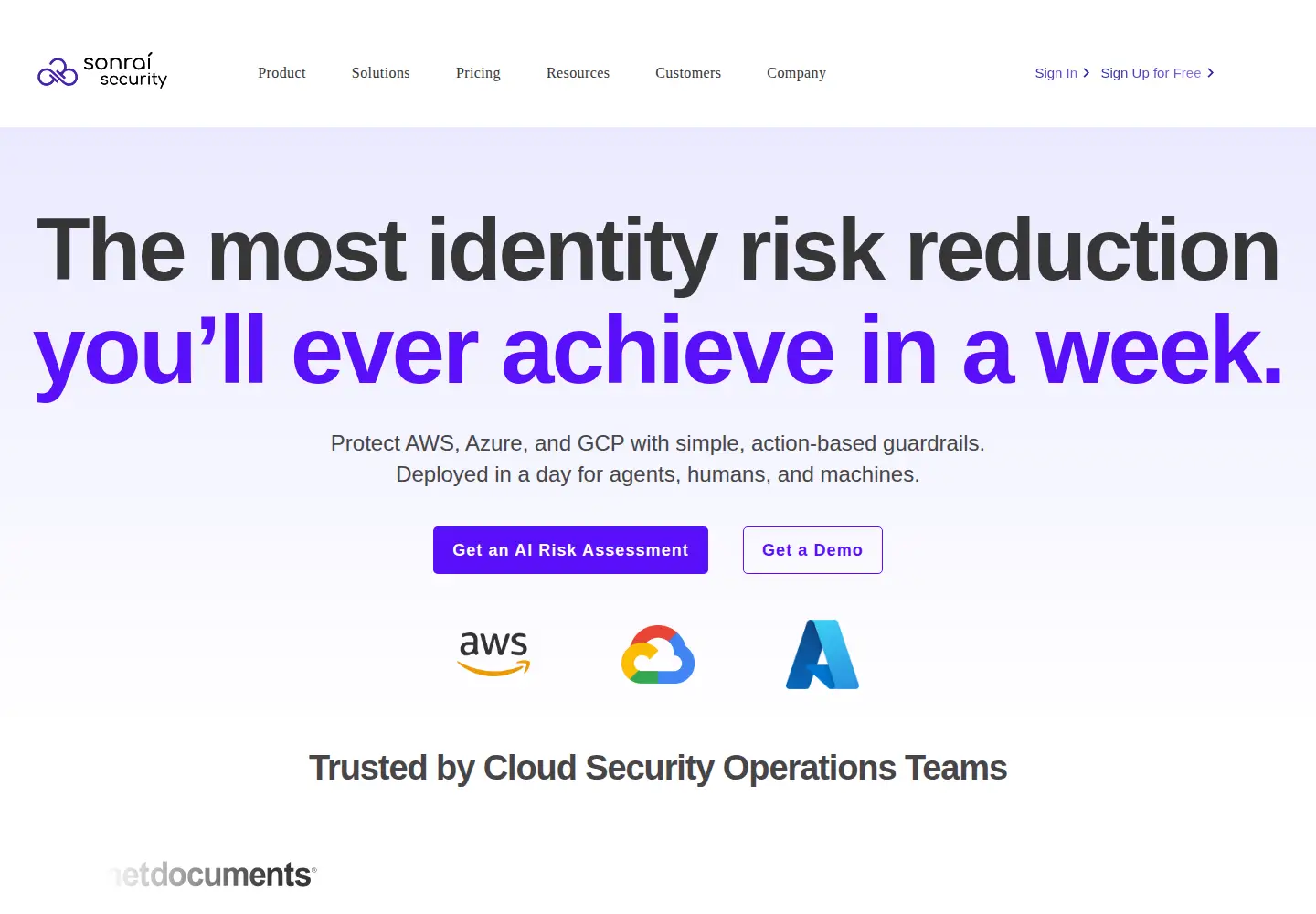 Screenshot of sonraisecurity.com
