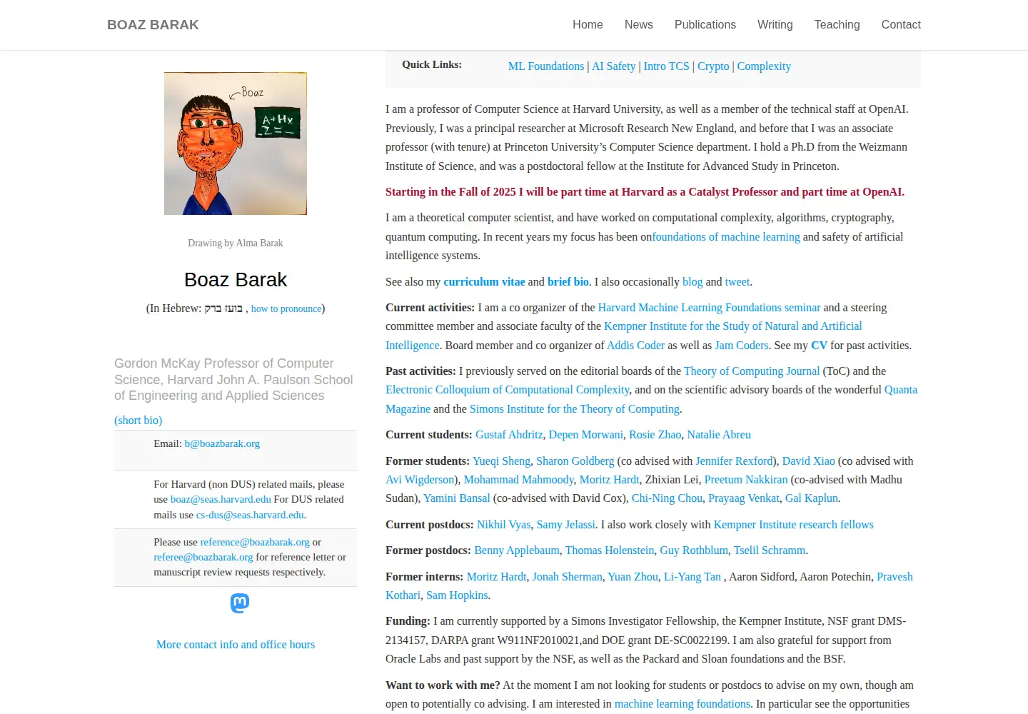 Screenshot of boazbarak.org