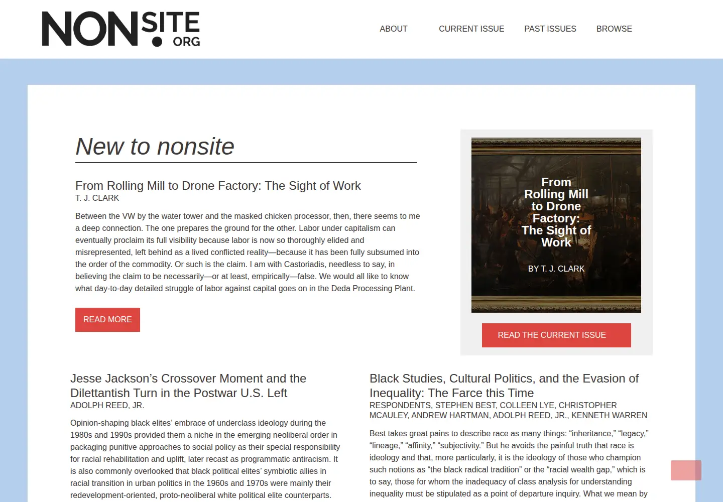 Screenshot of nonsite.org
