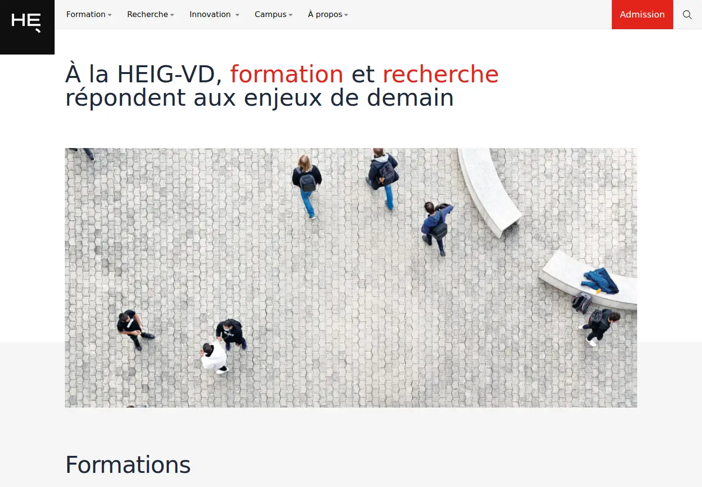 Screenshot of heig-vd.ch