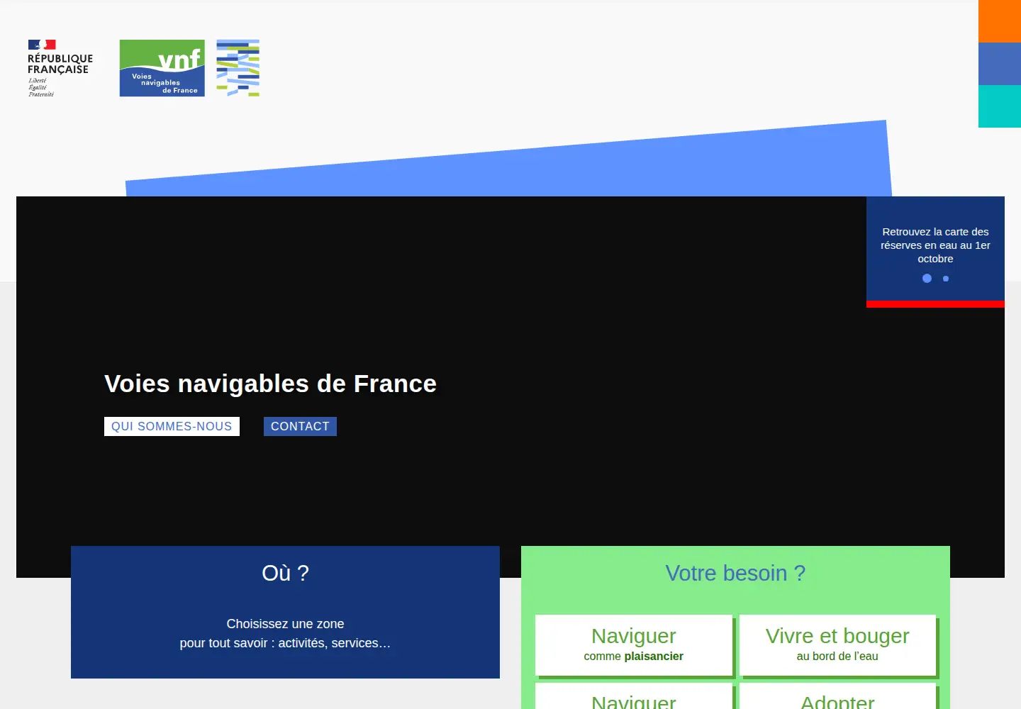 Screenshot of vnf.fr
