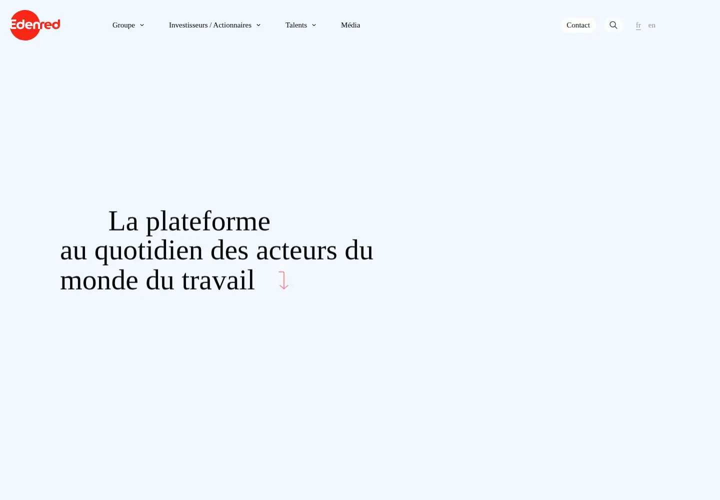 Screenshot of edenred.com