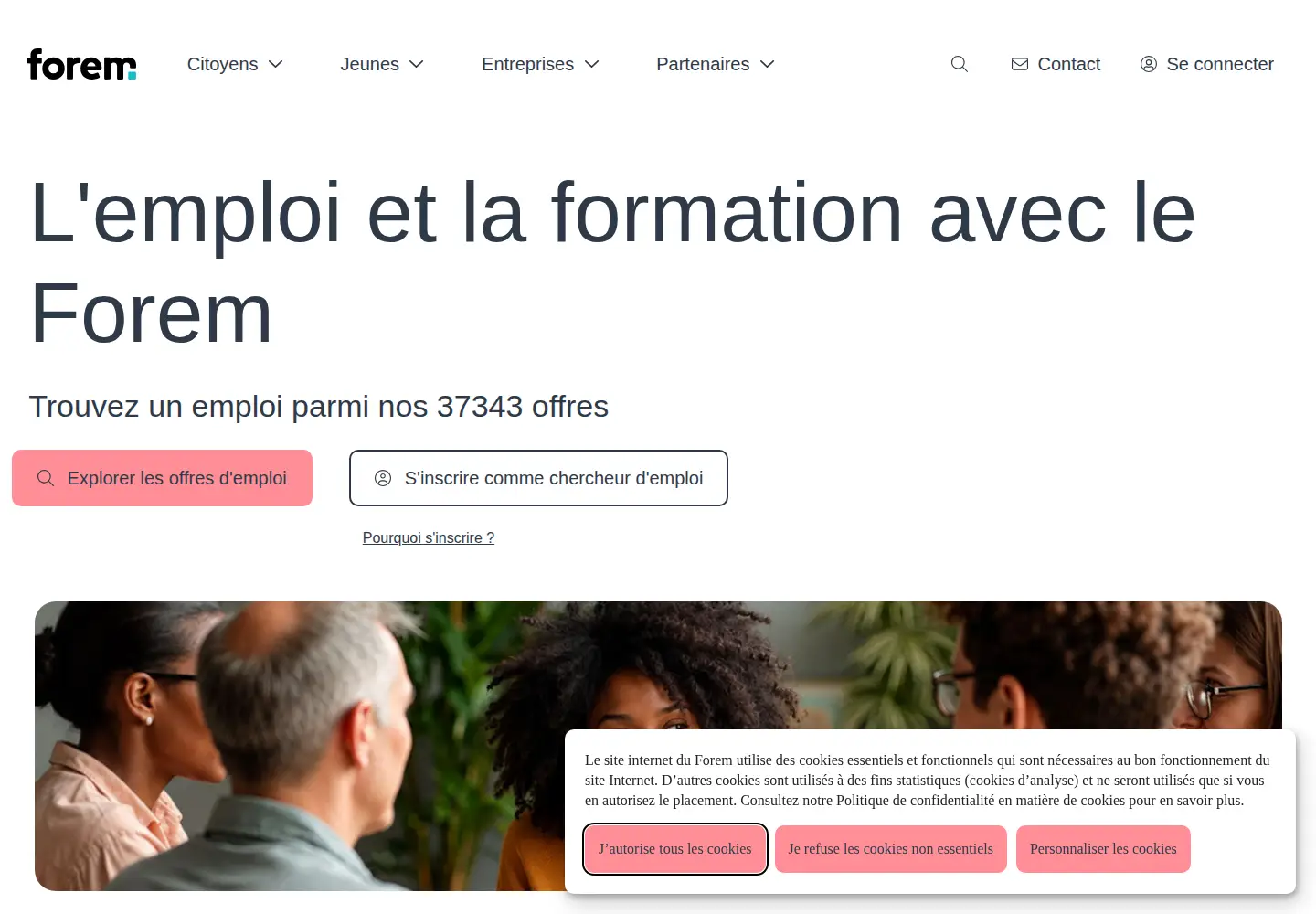 Screenshot of leforem.be