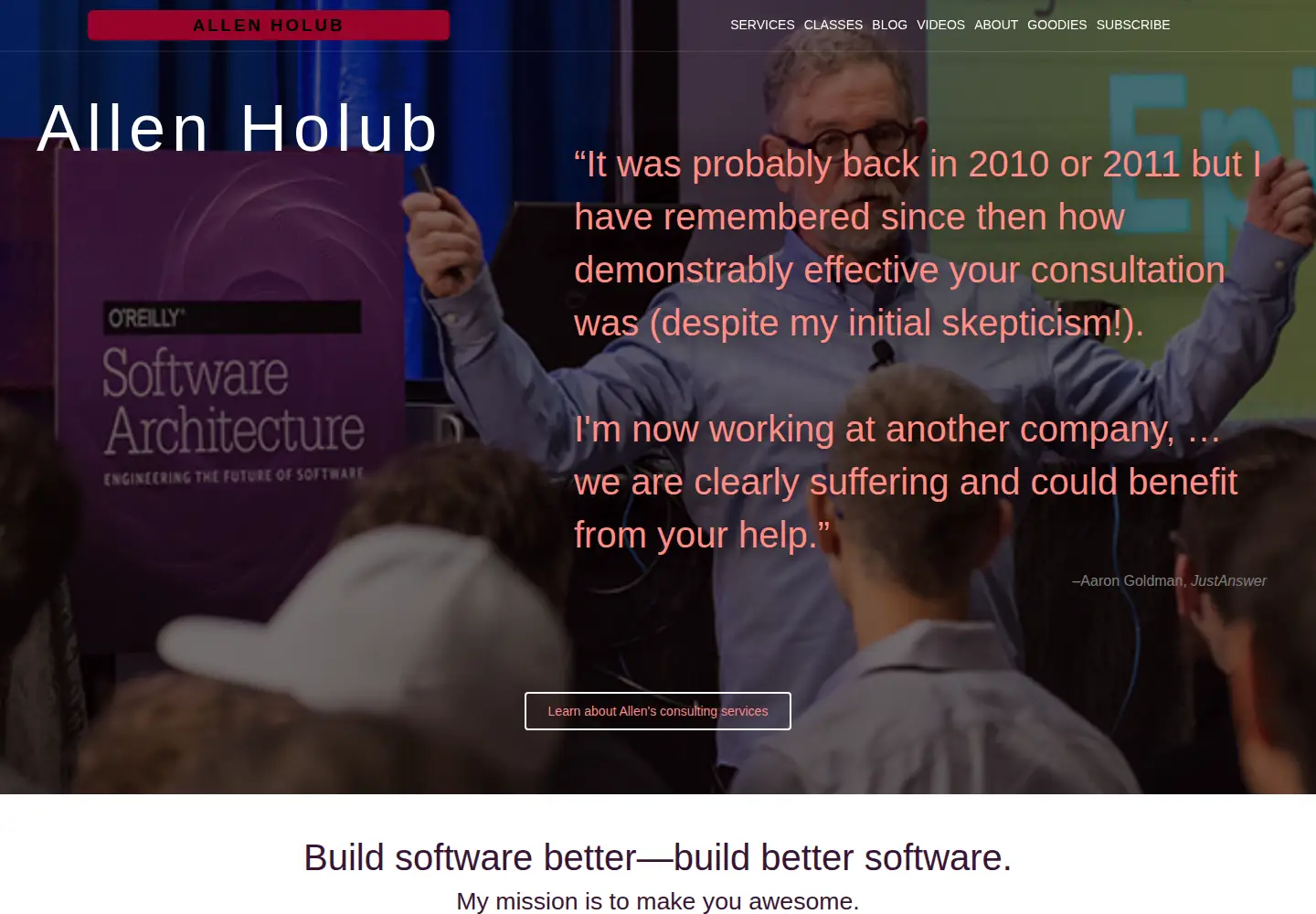 Screenshot of holub.com