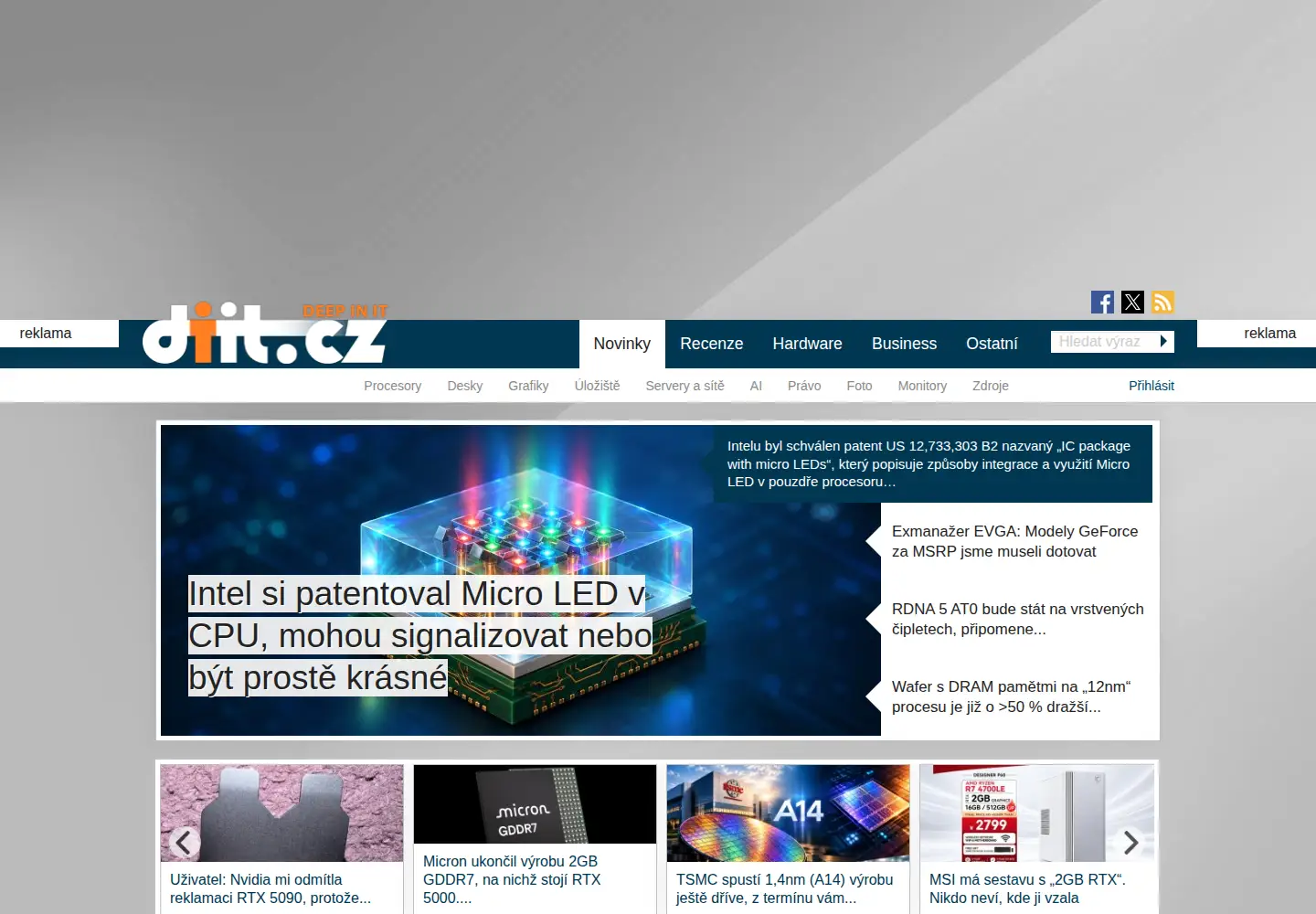 Screenshot of diit.cz