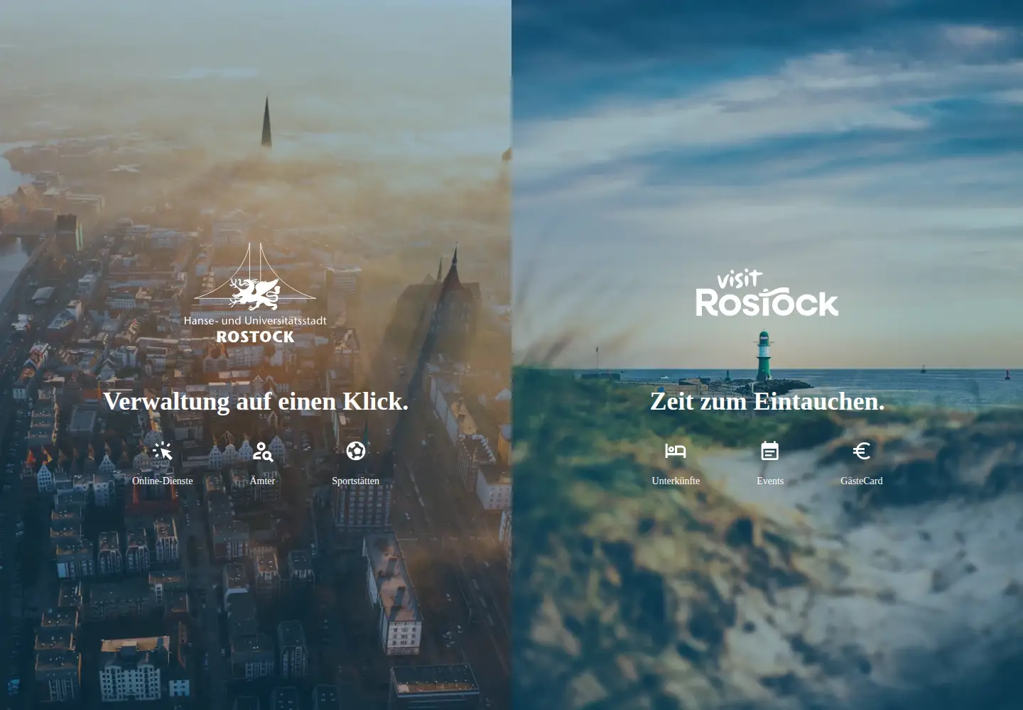 Screenshot of rostock.de
