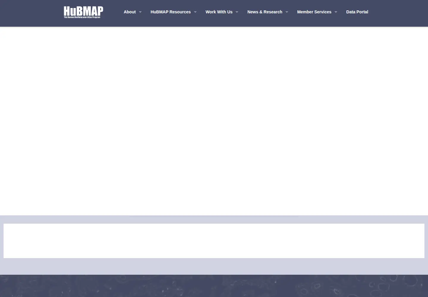 Screenshot of hubmapconsortium.org