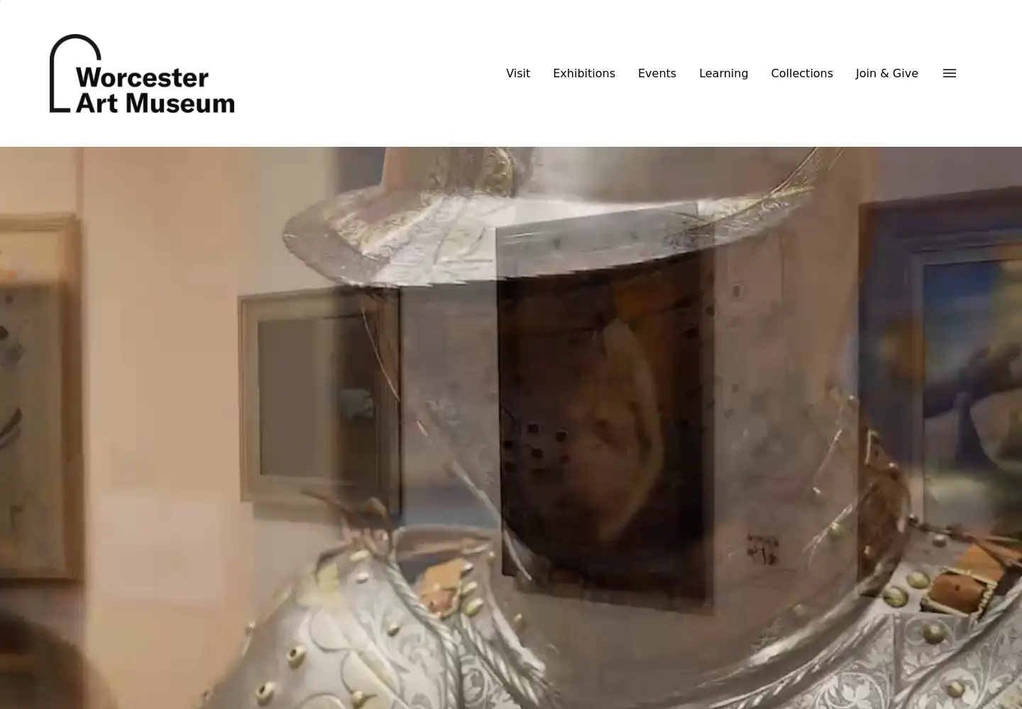 Screenshot of worcesterart.org