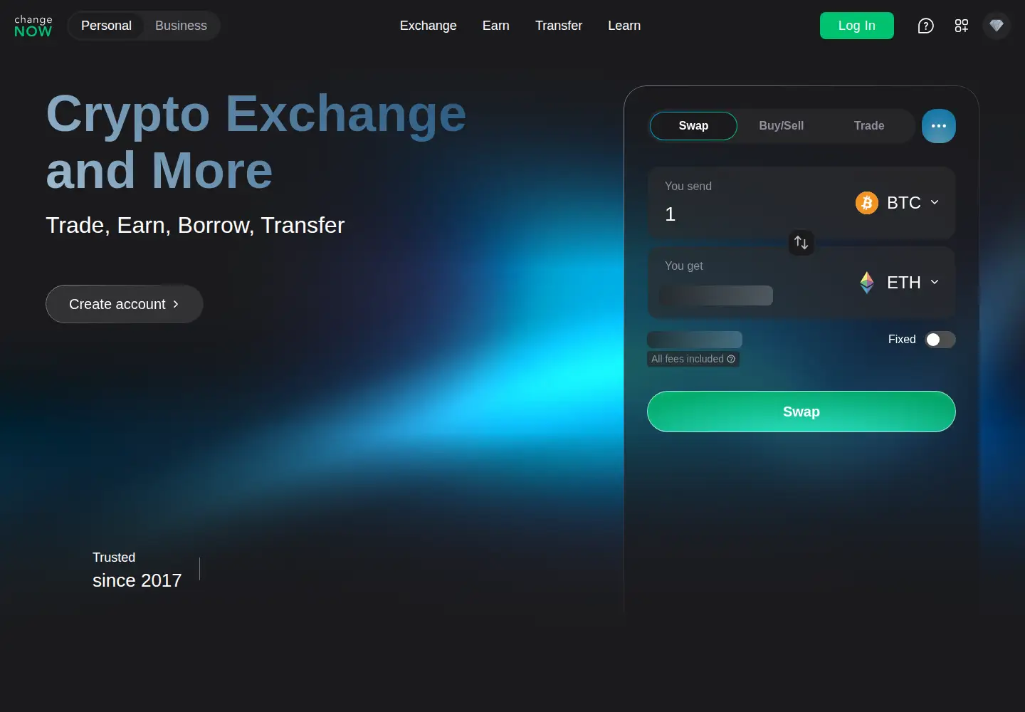 Screenshot of changenow.io
