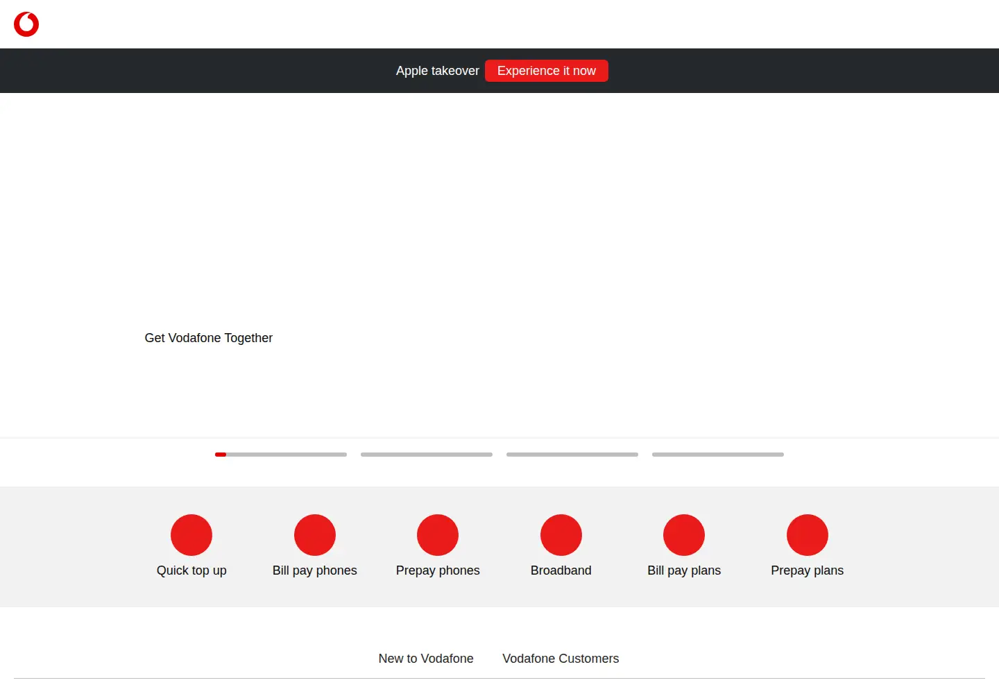 Screenshot of vodafone.ie