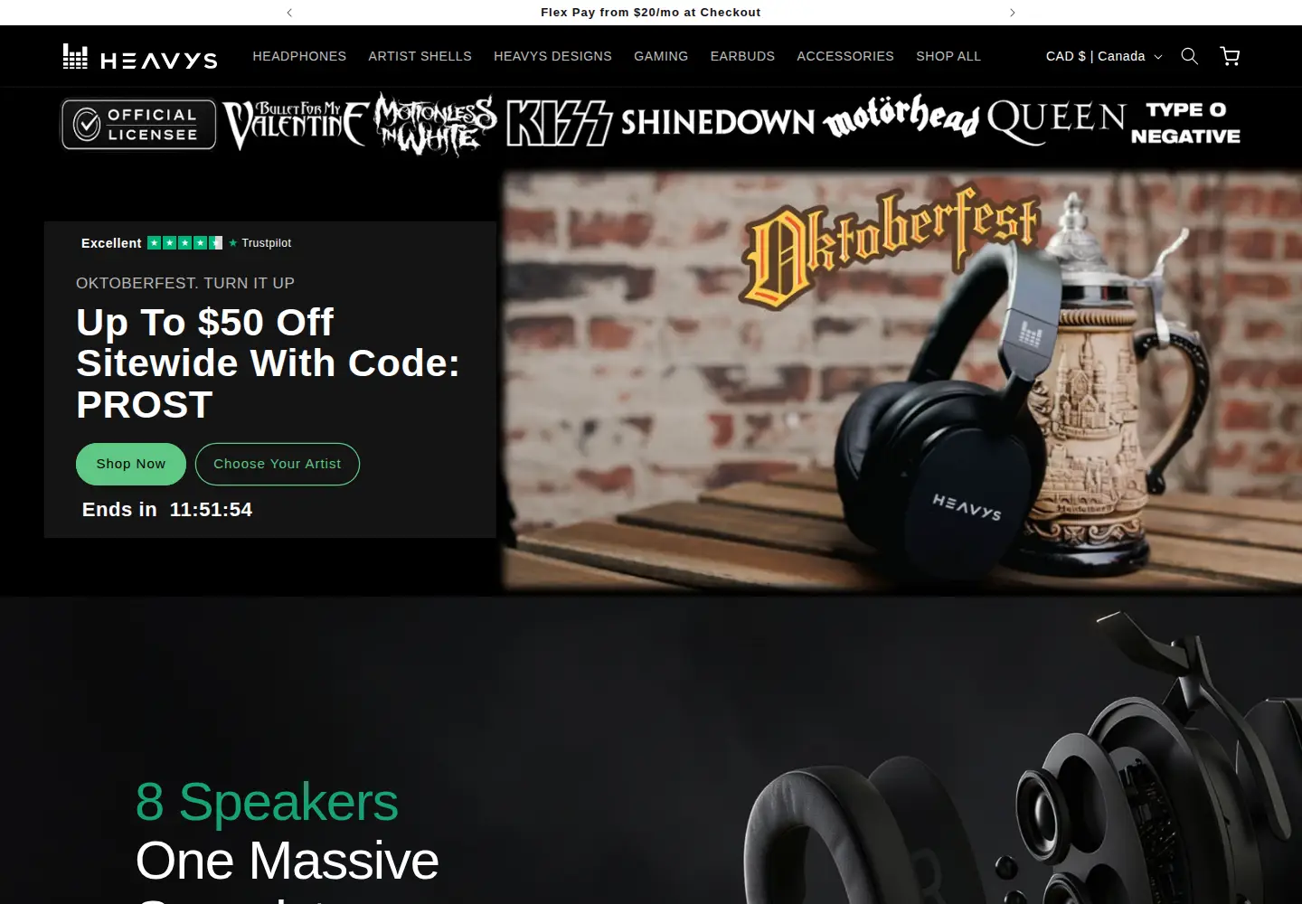 Screenshot of heavys.com