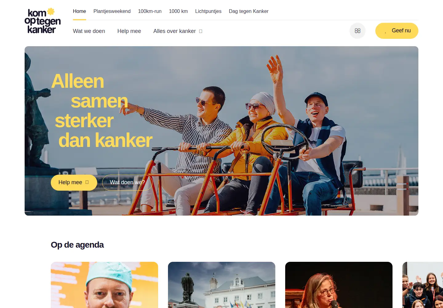 Screenshot of komoptegenkanker.be