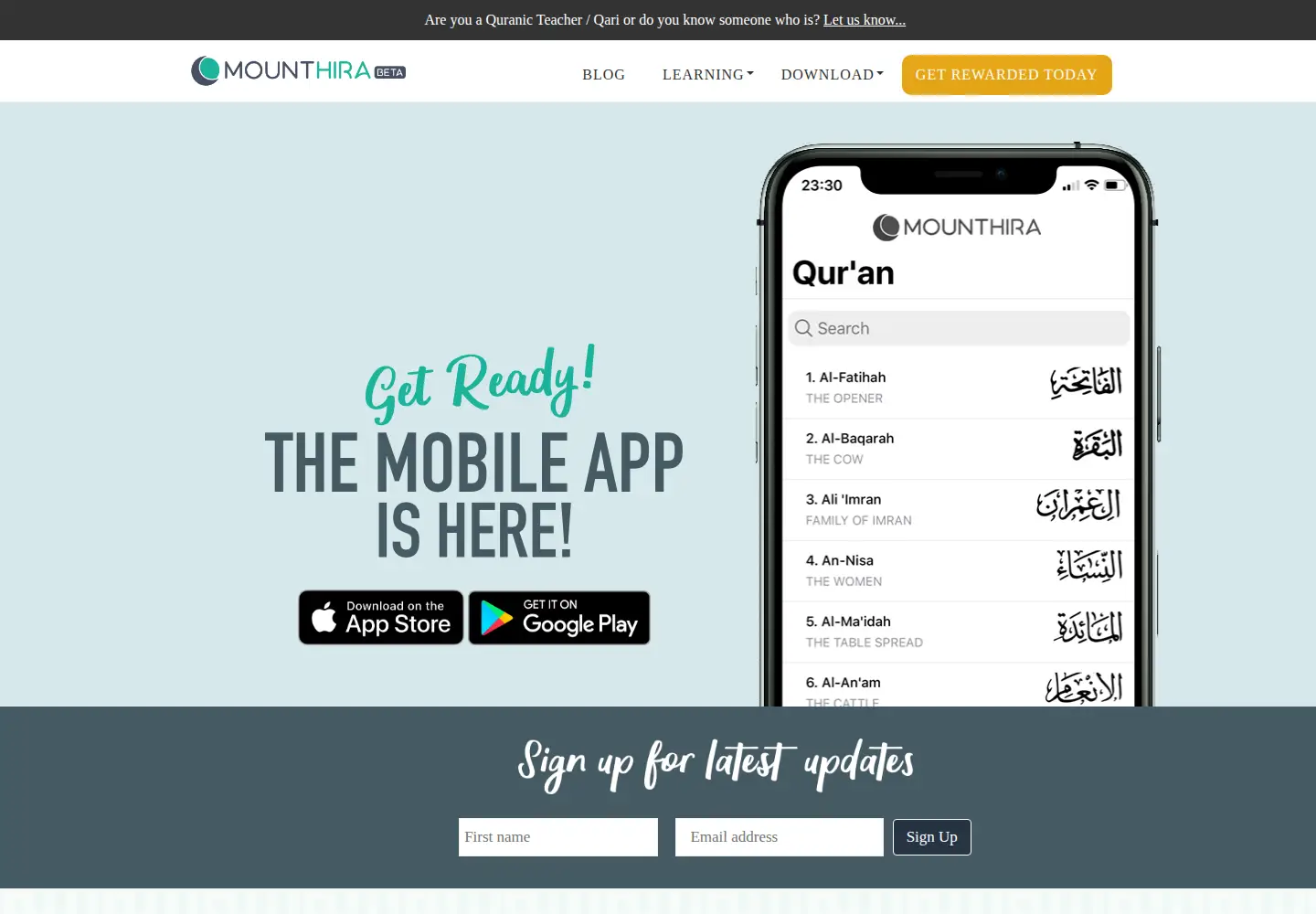 Screenshot of mounthira.com