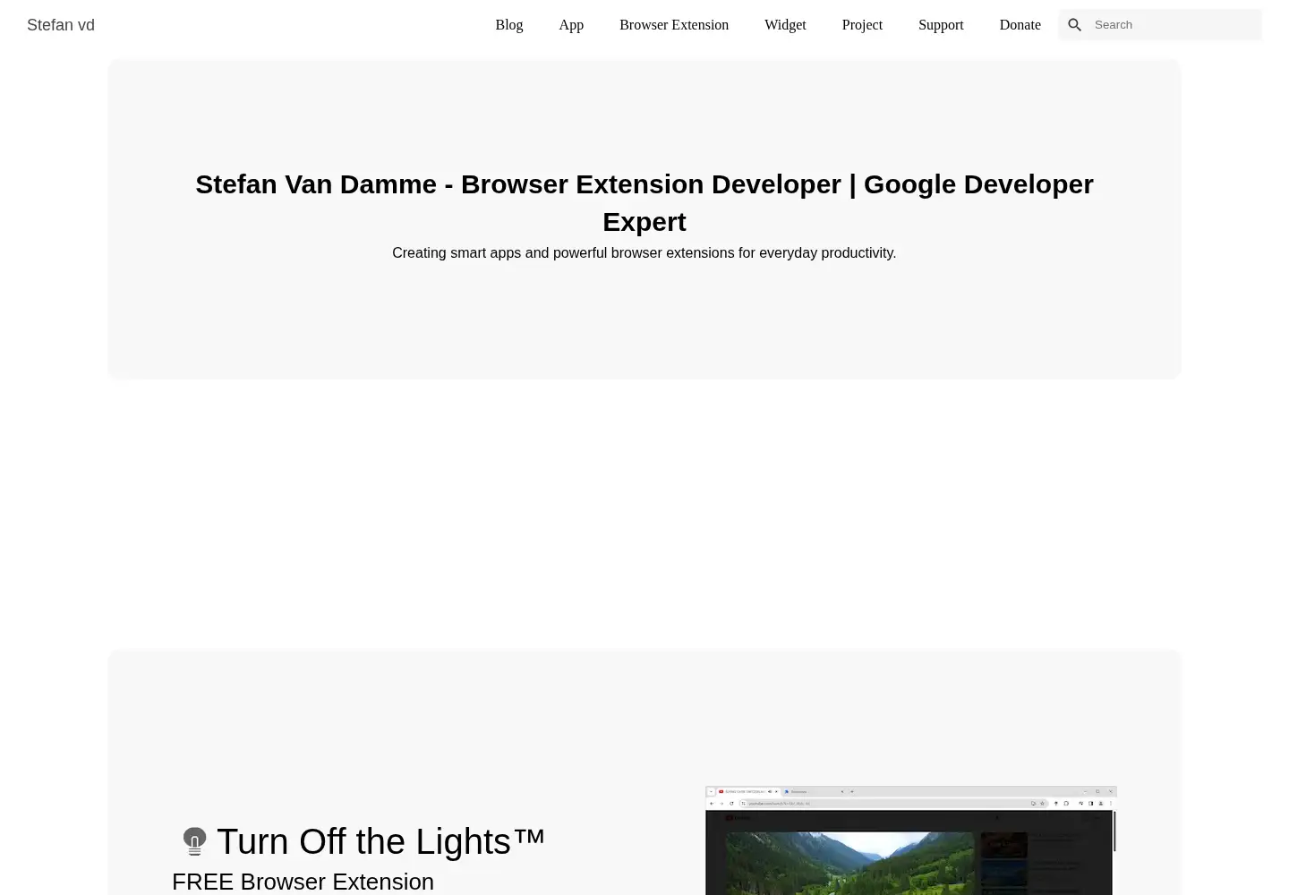 Screenshot of stefanvd.net