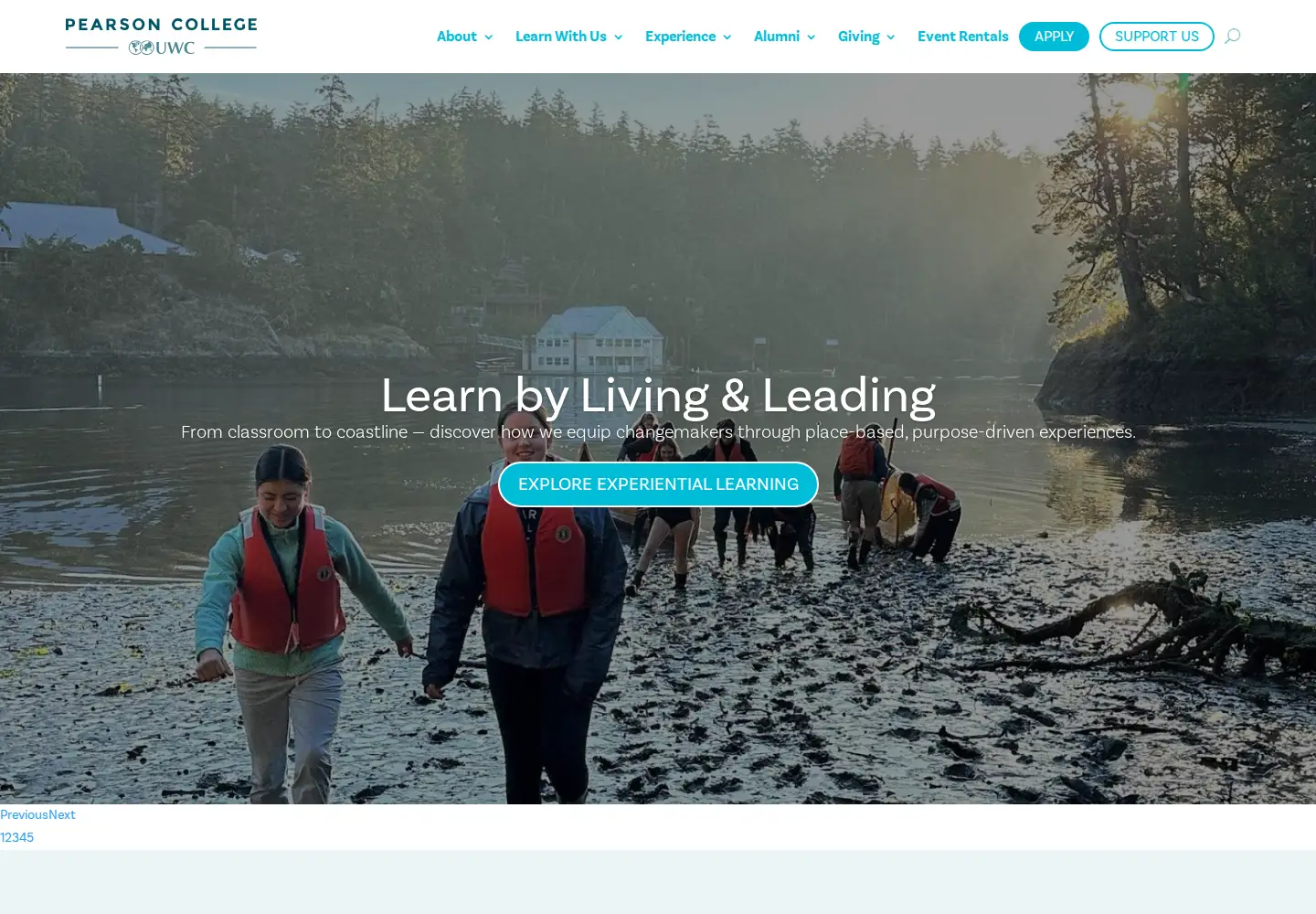 Screenshot of pearsoncollege.ca