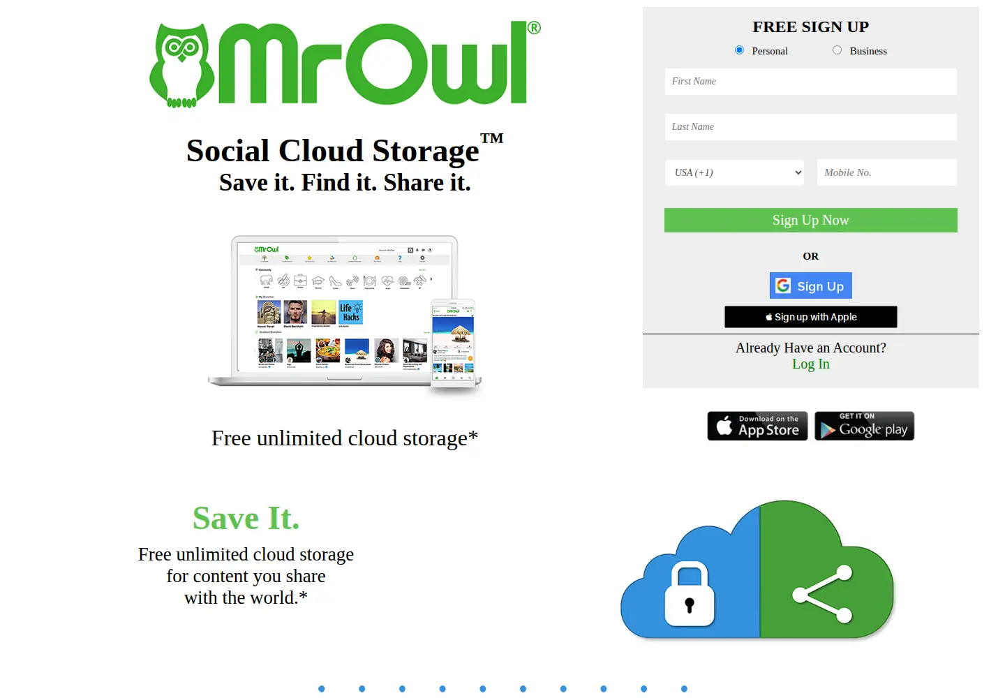Screenshot of mrowl.com
