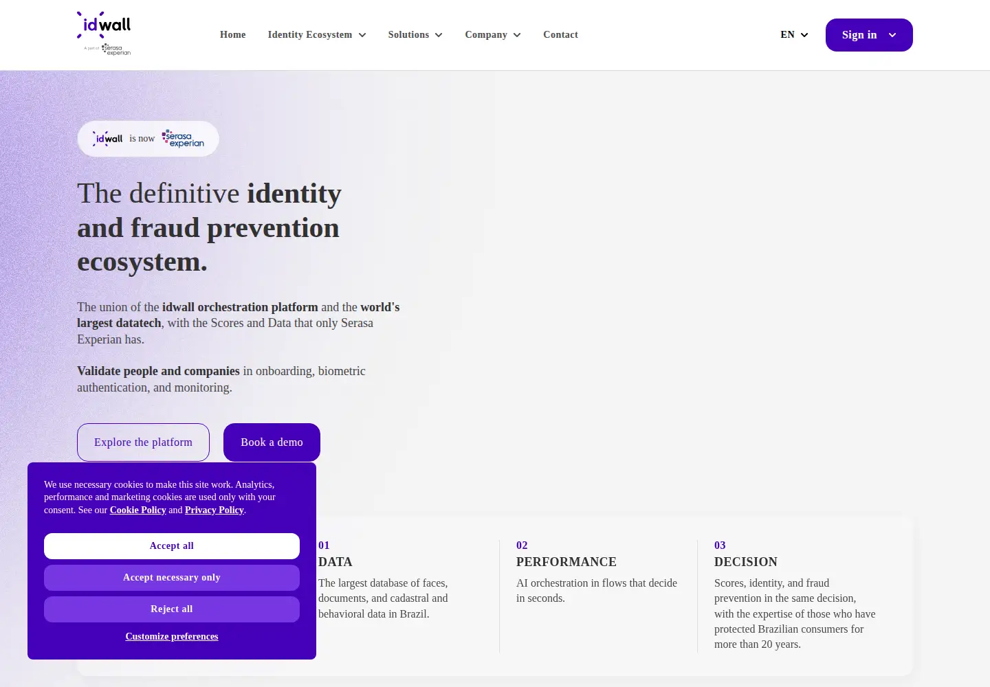 Screenshot of idwall.co