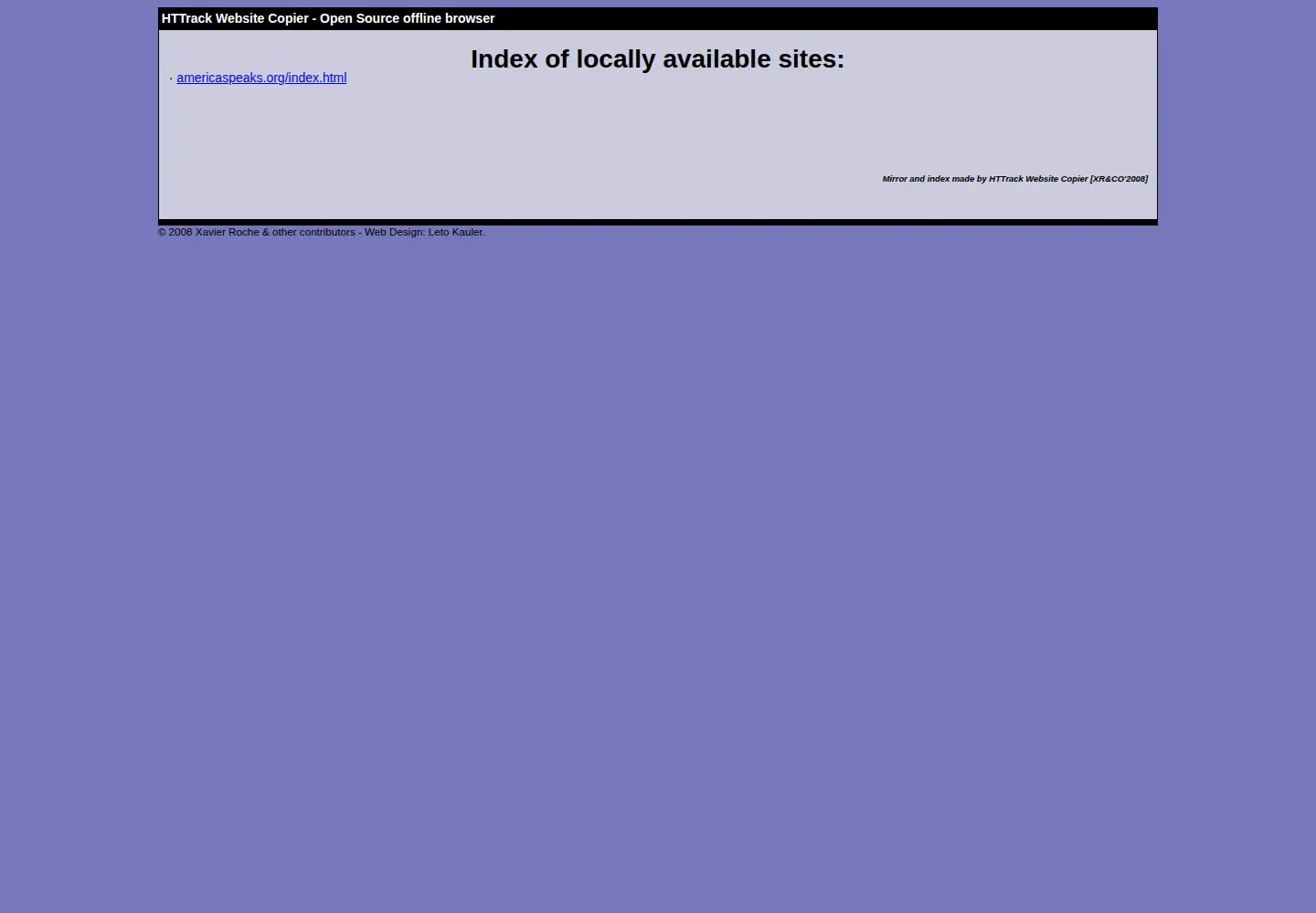 Screenshot of americaspeaks.org