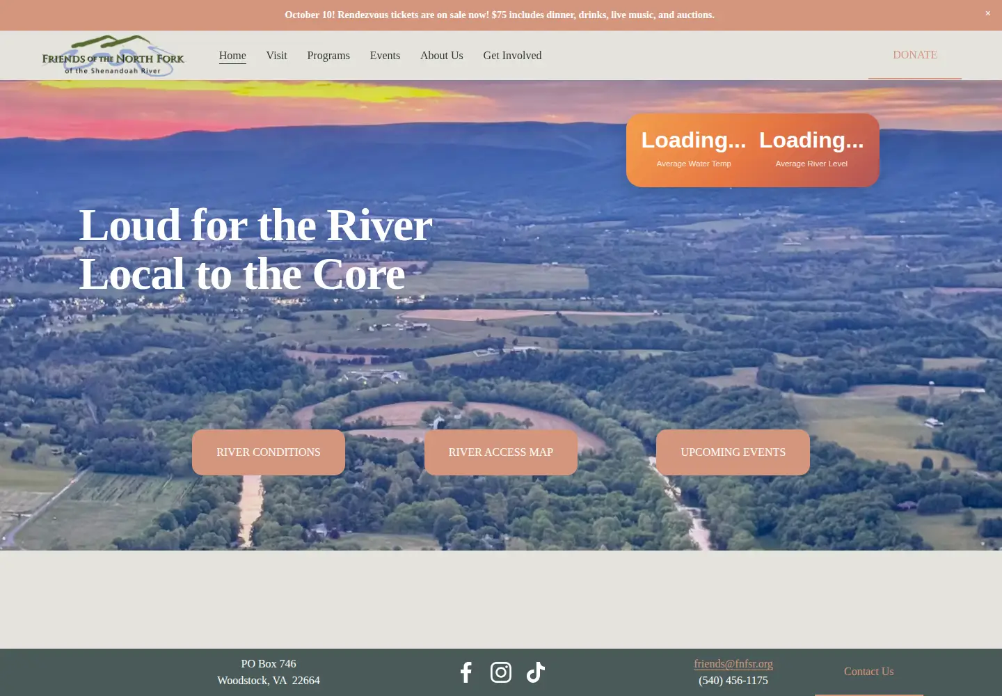 Screenshot of fnfsr.org