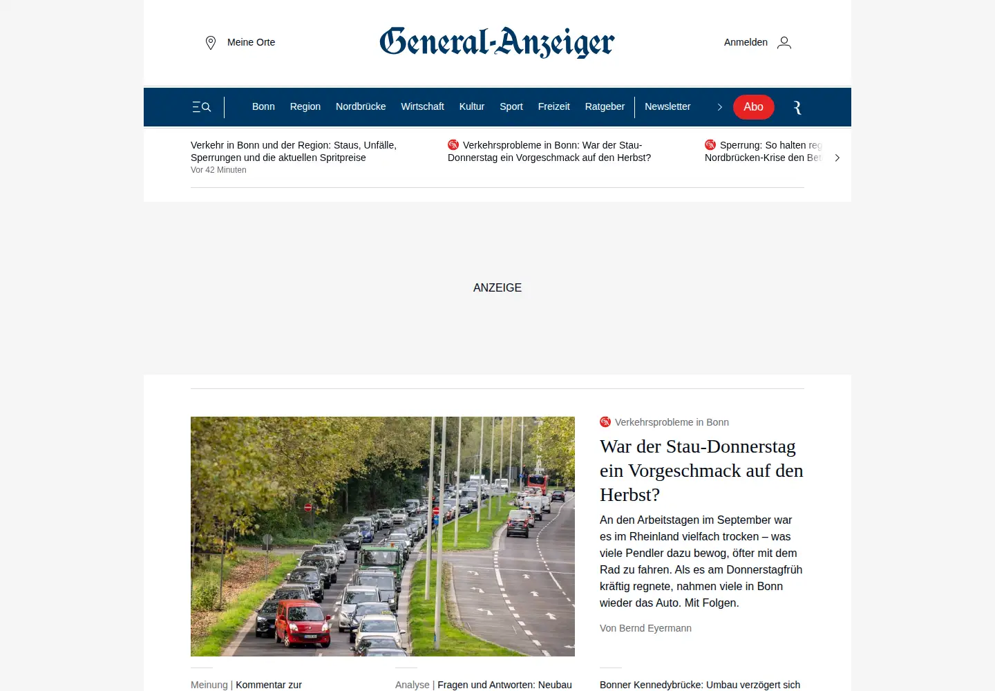 Screenshot of general-anzeiger-bonn.de