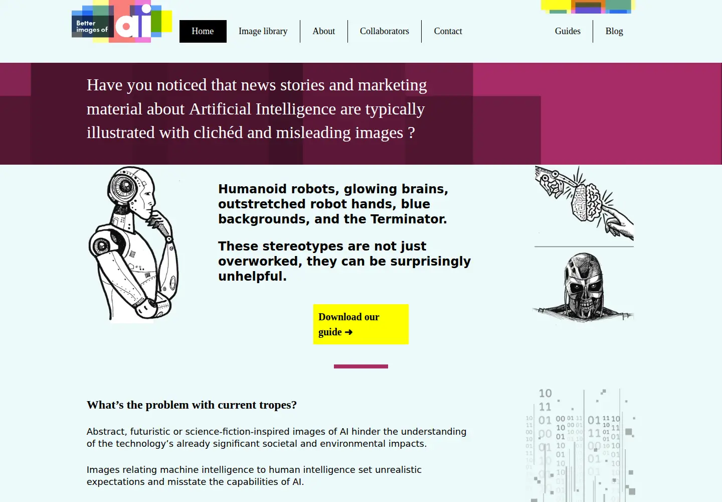 Screenshot of betterimagesofai.org
