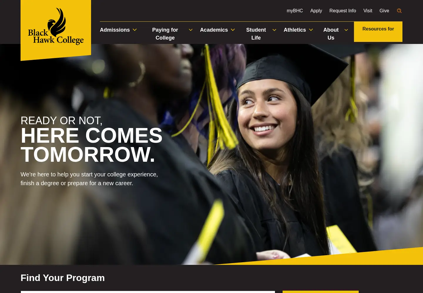 Screenshot of bhc.edu