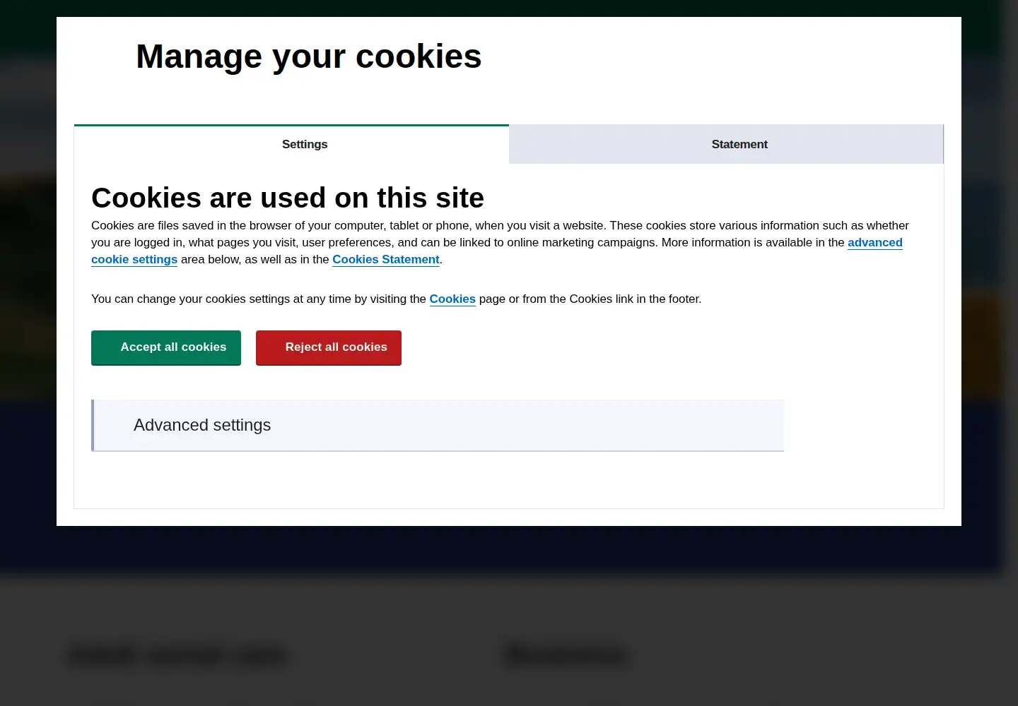 Screenshot of eastriding.gov.uk