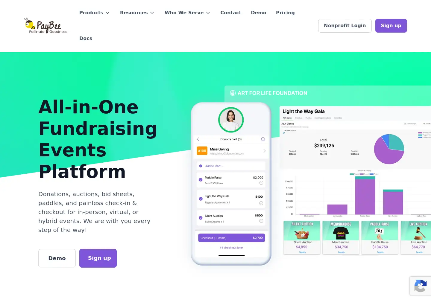 Screenshot of paybee.io