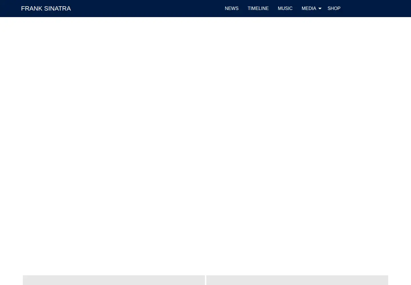 Screenshot of franksinatra.com