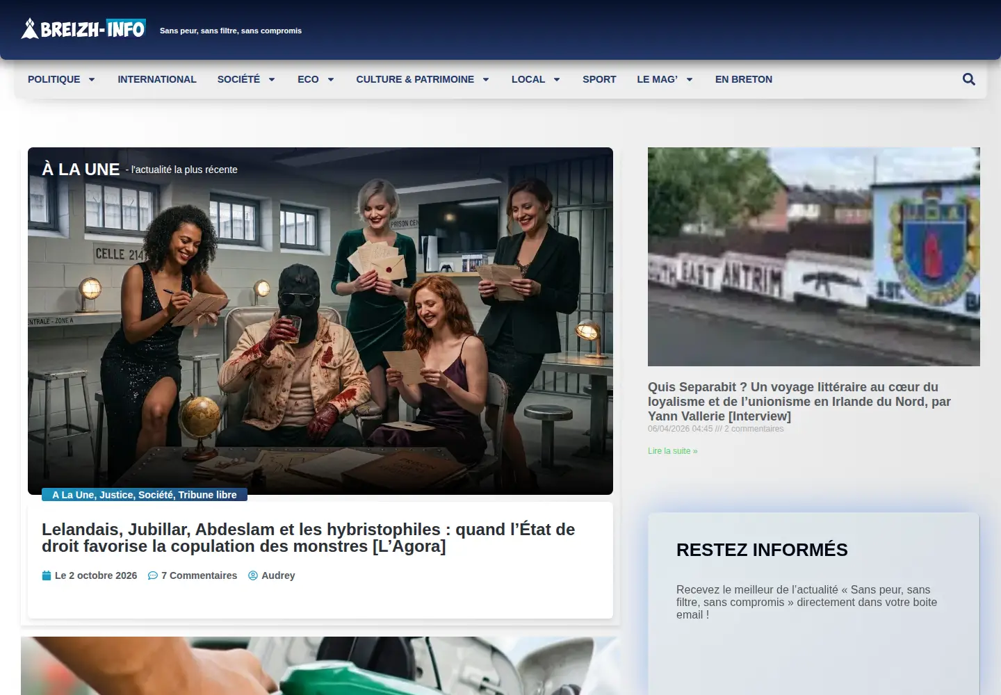 Screenshot of breizh-info.com