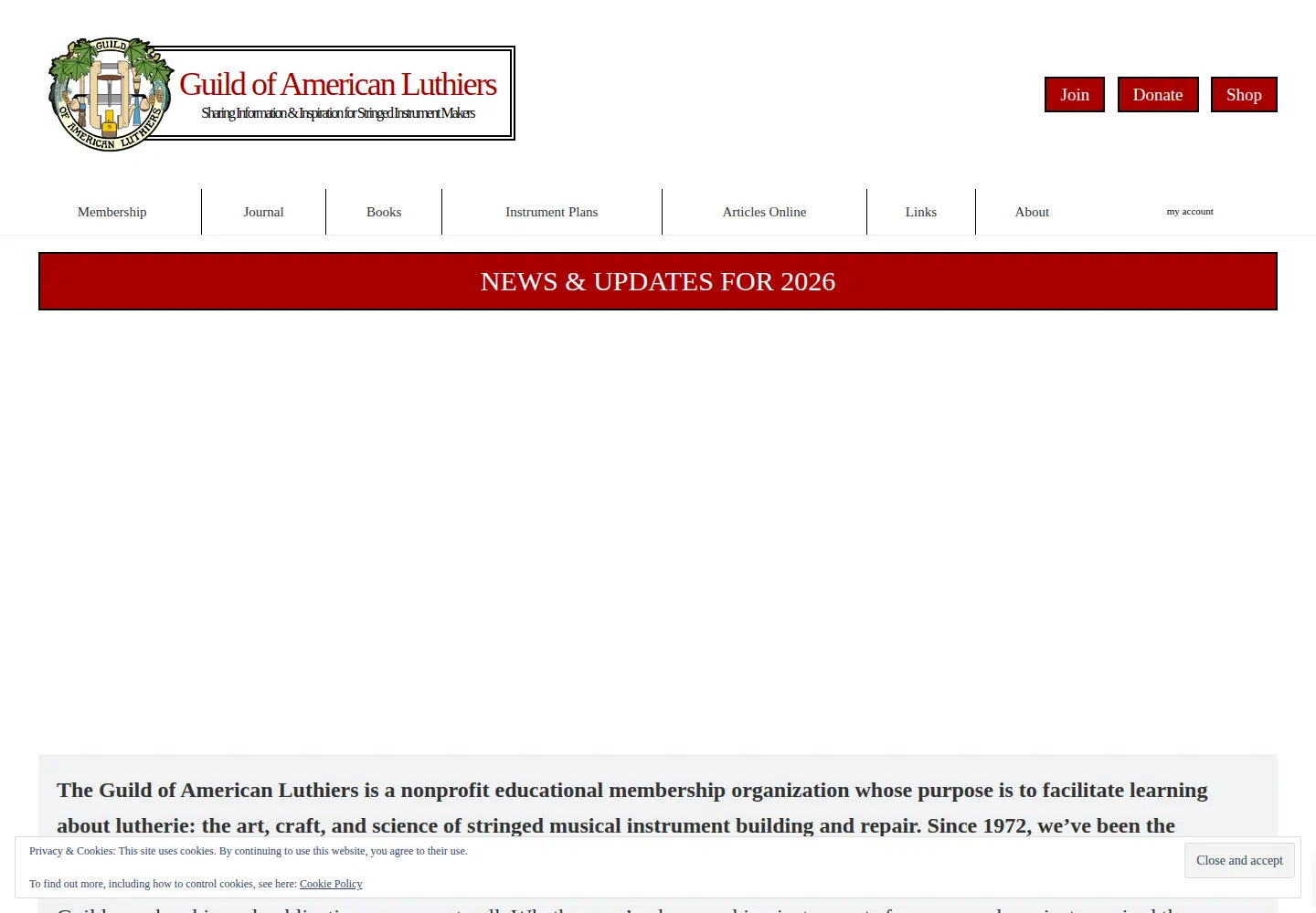 Screenshot of luth.org