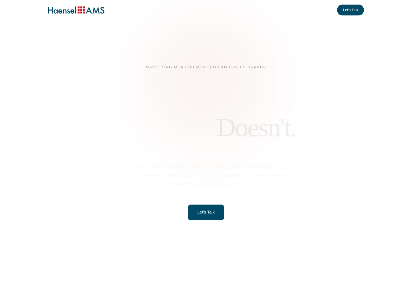 Screenshot of haensel-ams.com