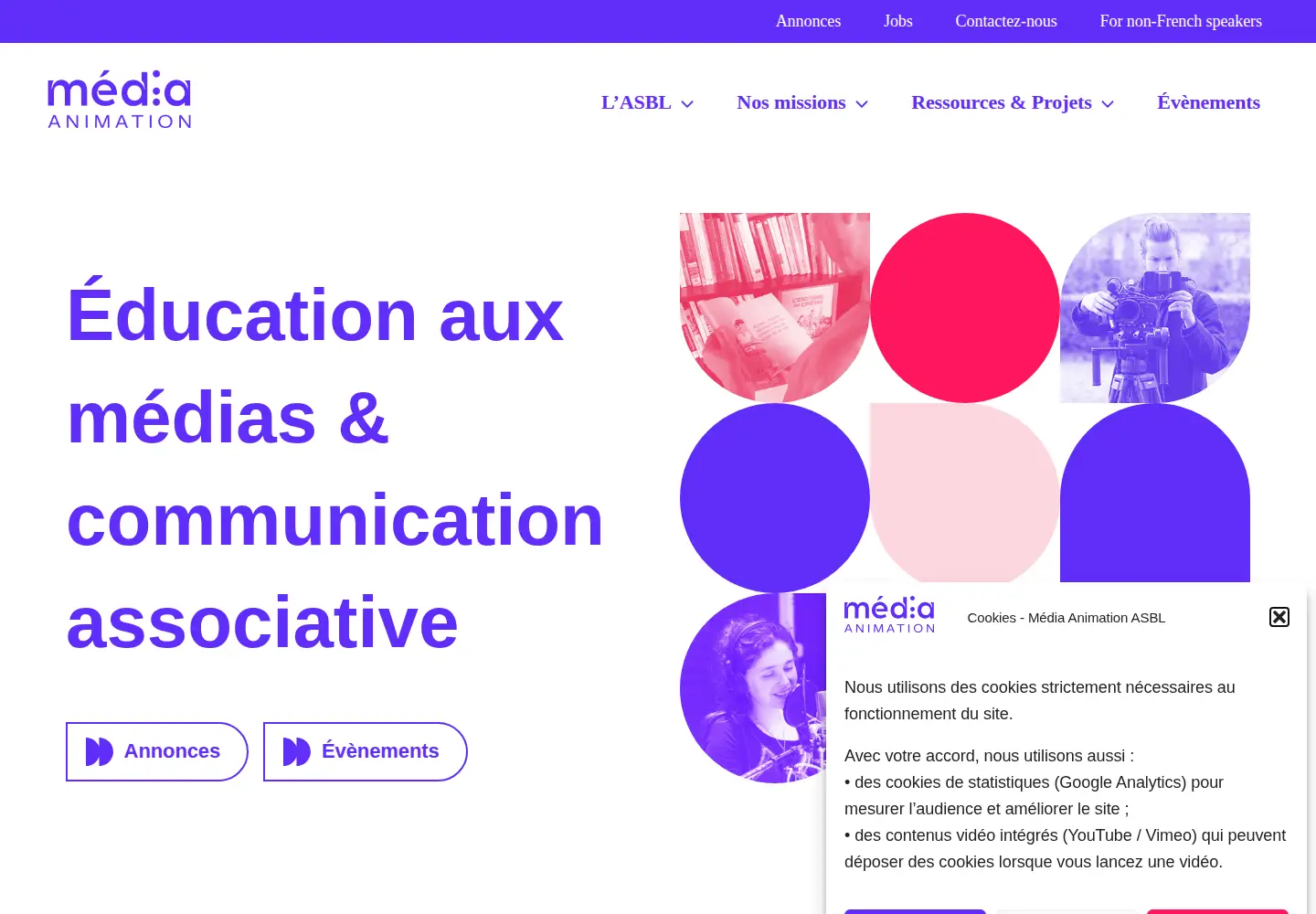 Screenshot of media-animation.be