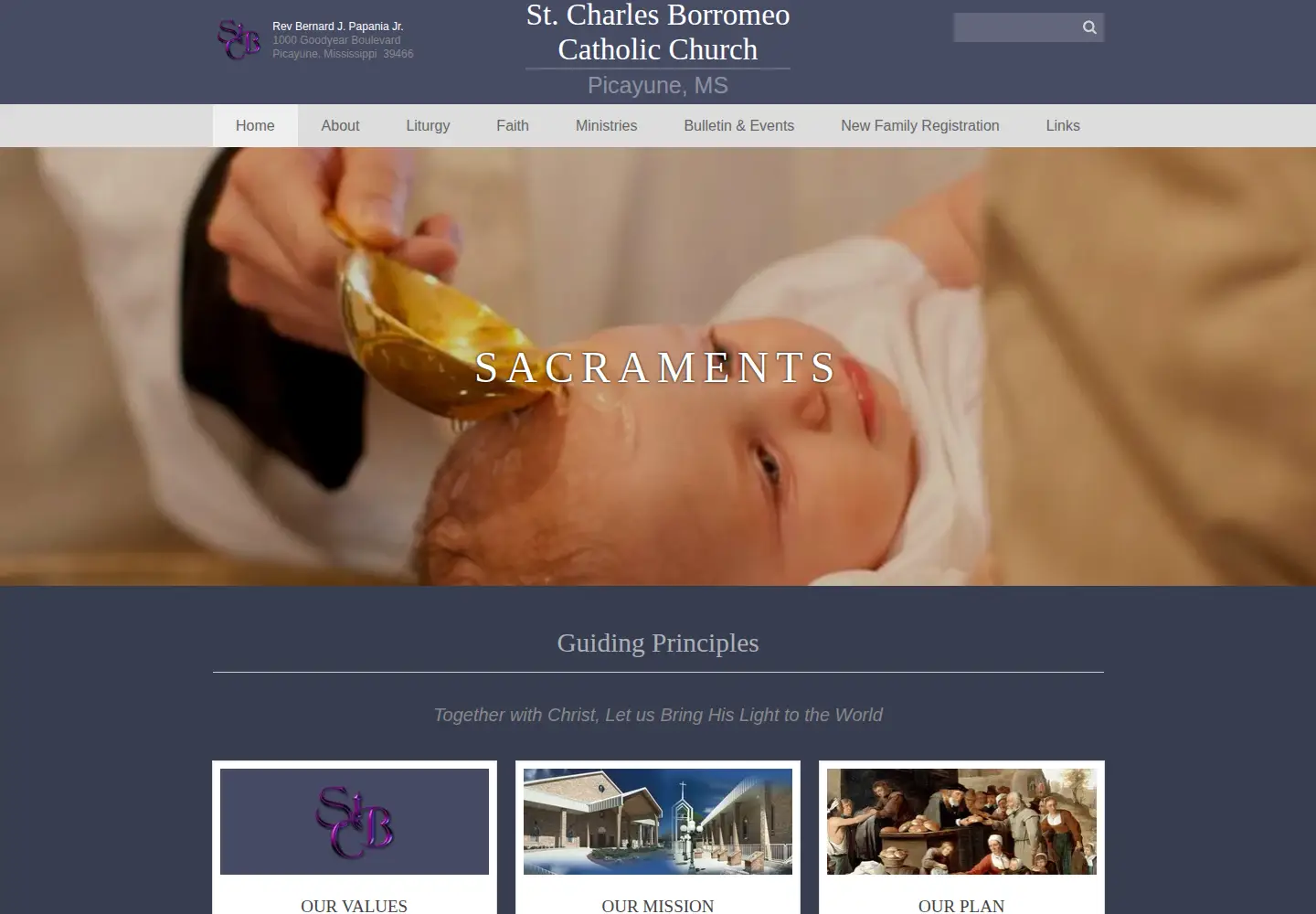 Screenshot of scborromeo.org