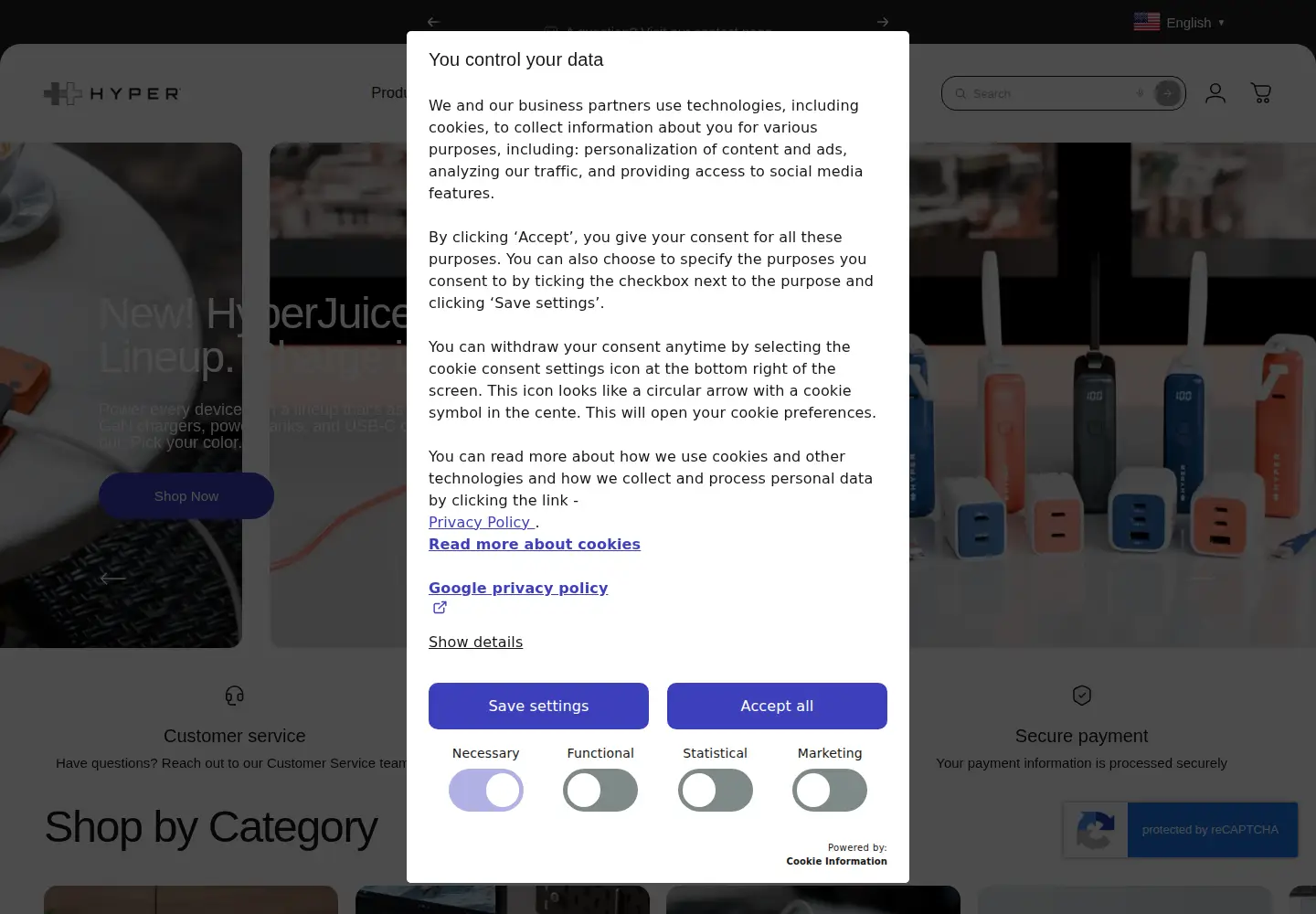 Screenshot of hypershop.com