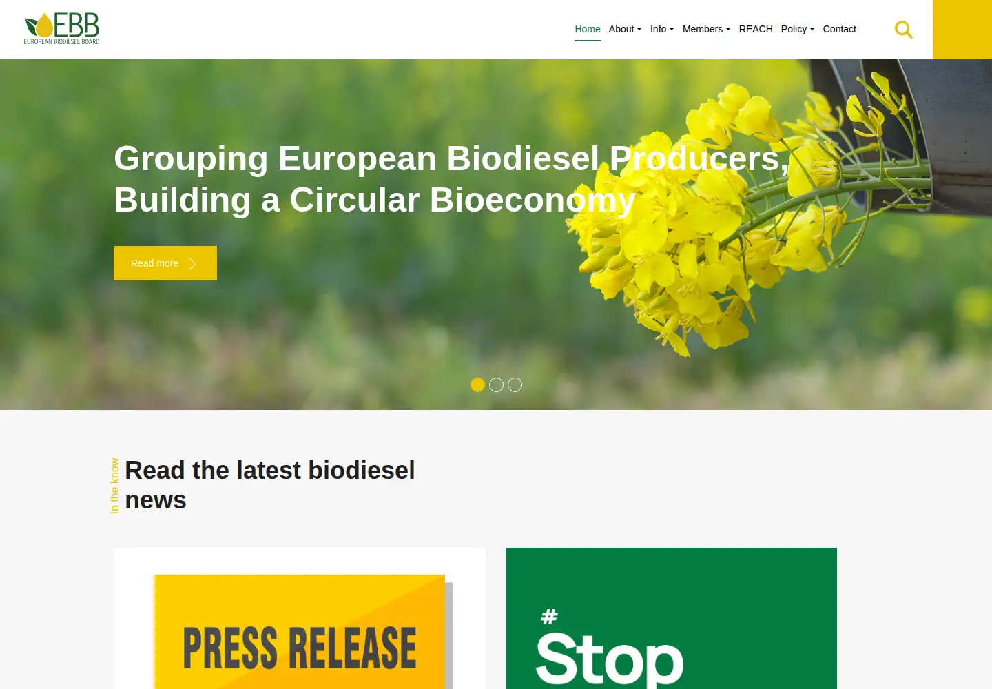 Screenshot of ebb-eu.org