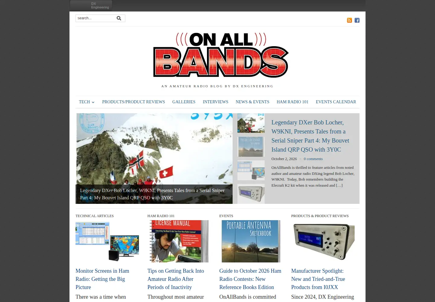 Screenshot of onallbands.com