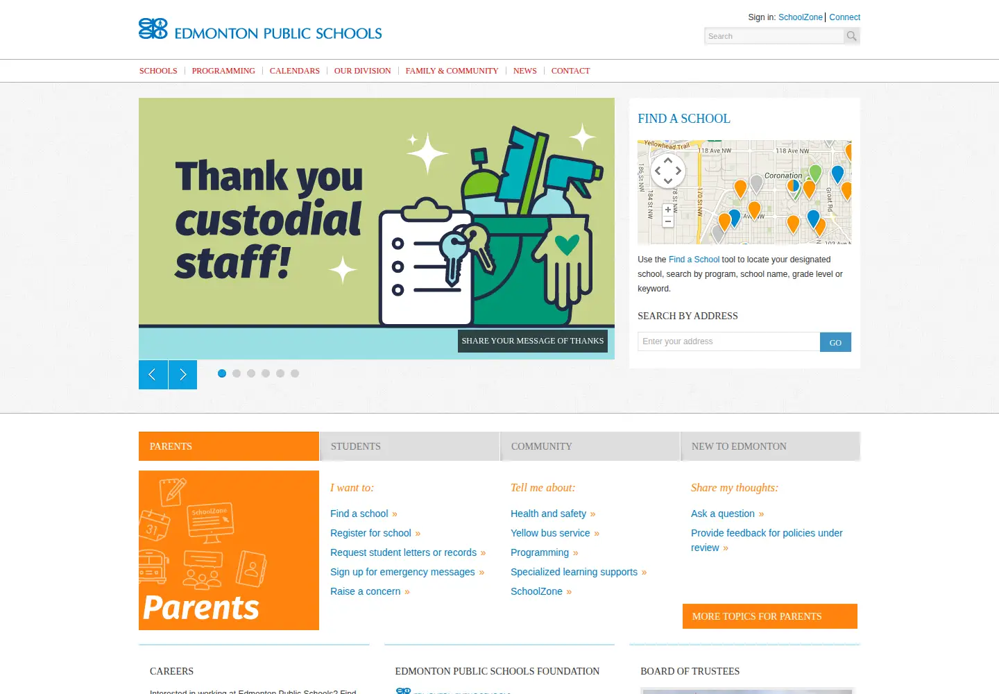 Screenshot of epsb.ca
