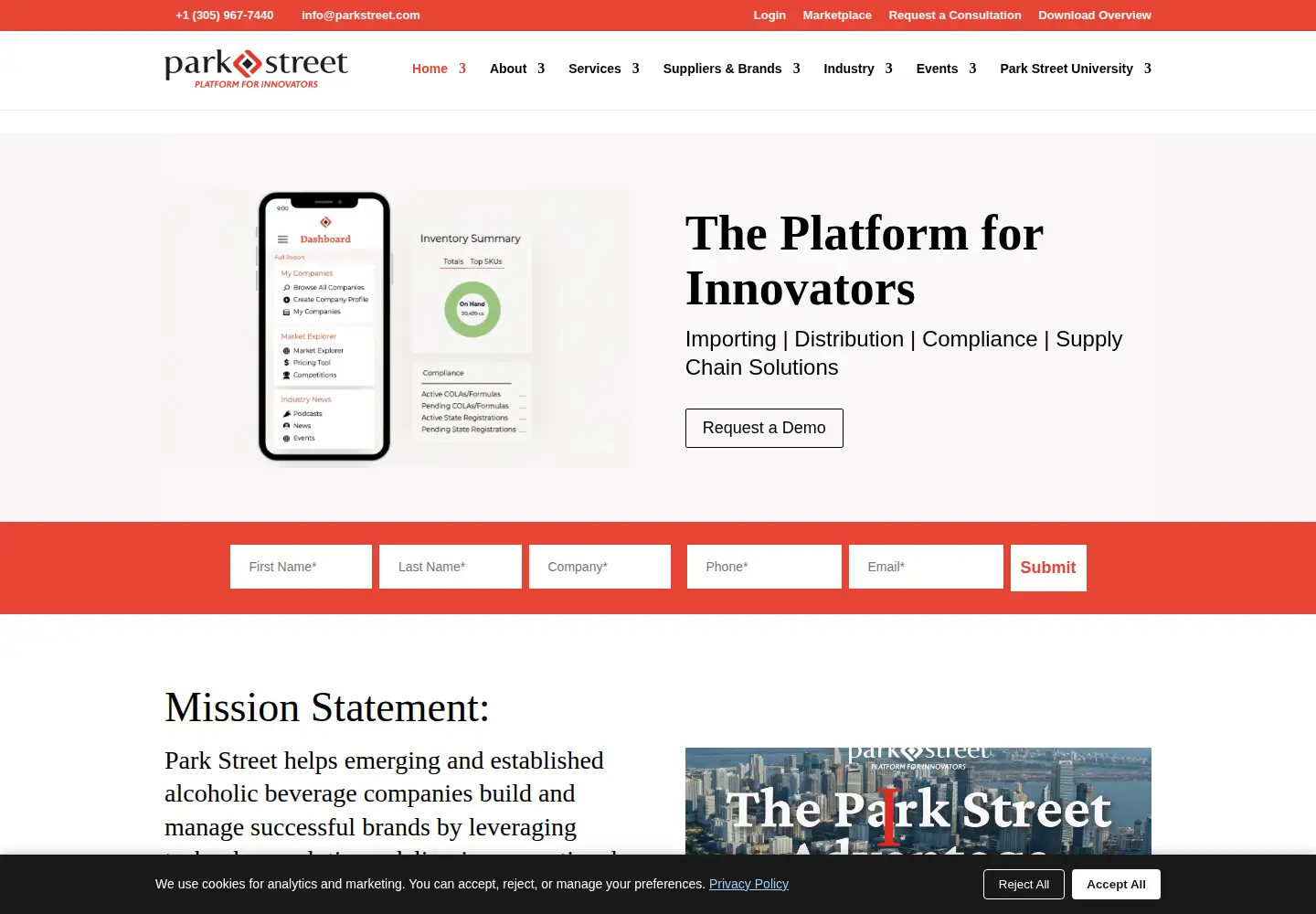 Screenshot of parkstreet.com