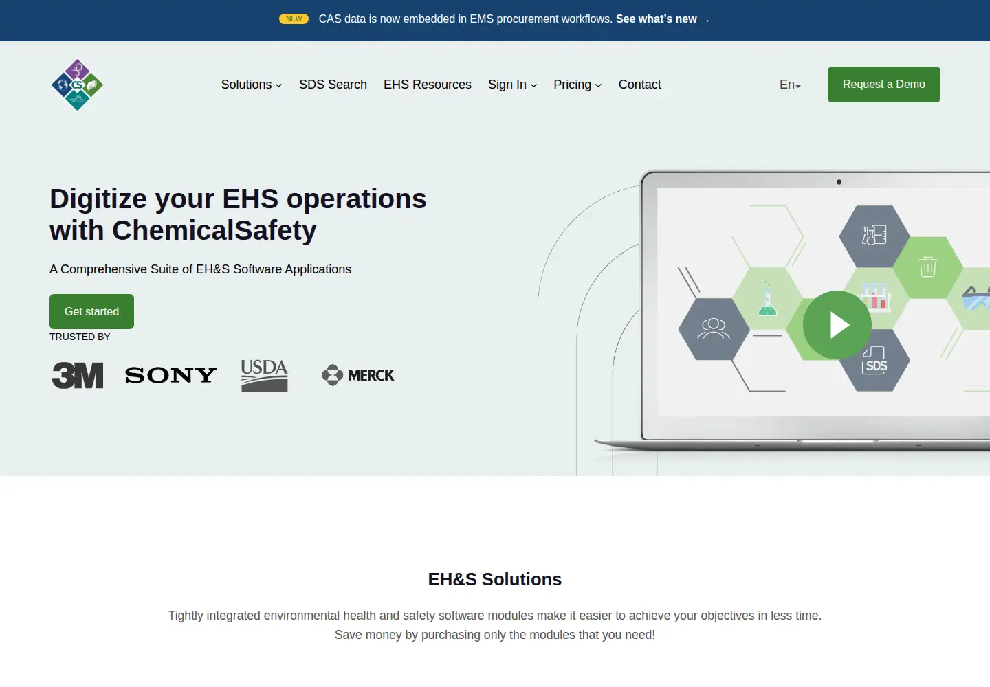 Screenshot of chemicalsafety.com