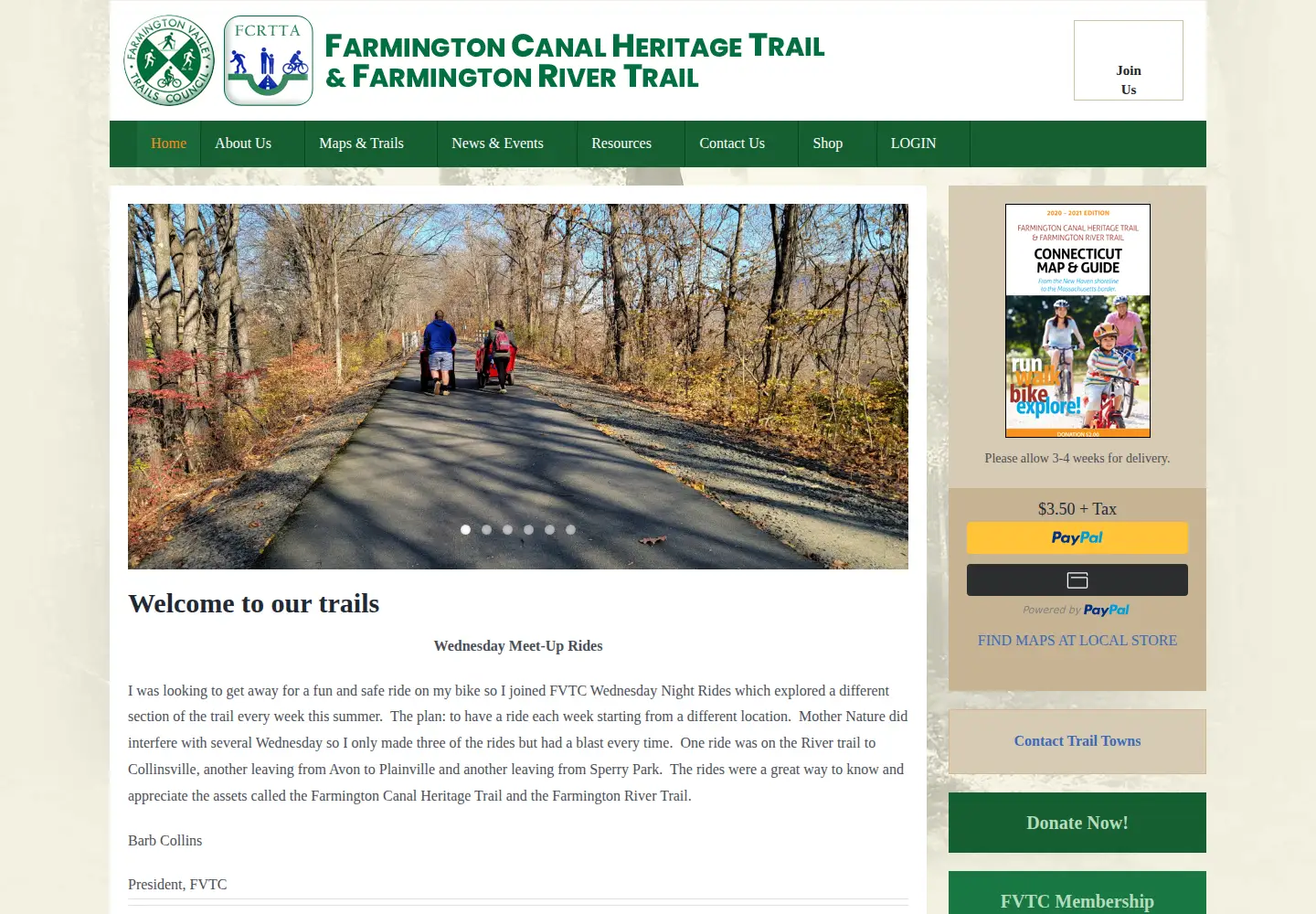 Screenshot of fchtrail.org