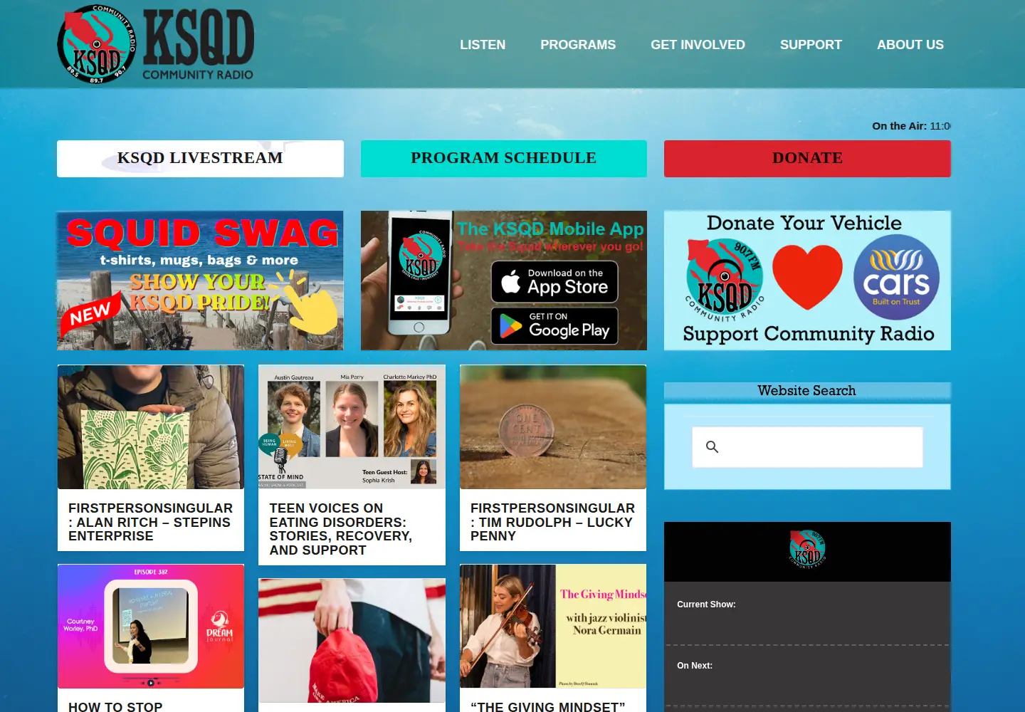 Screenshot of ksqd.org
