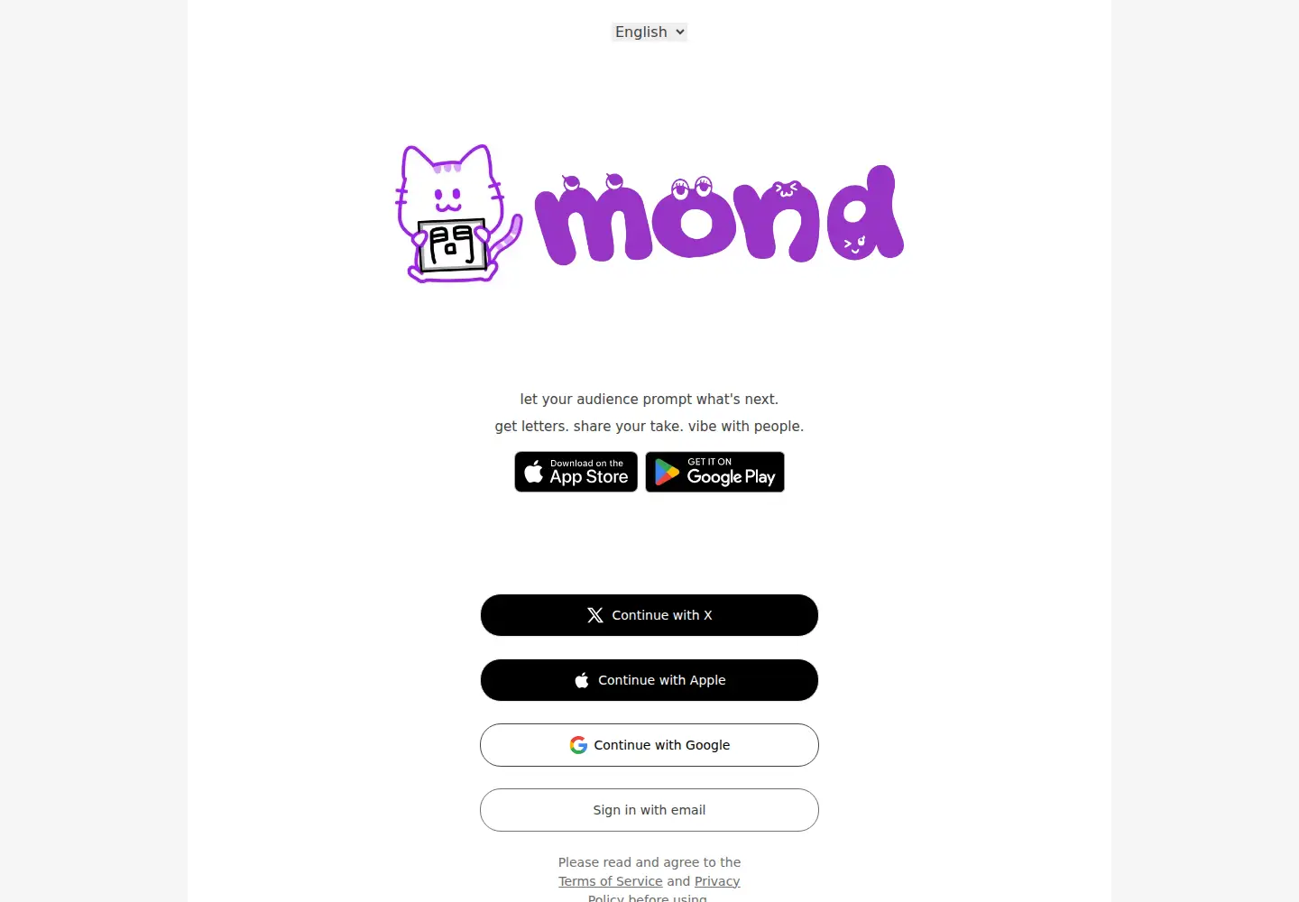 Screenshot of mond.how