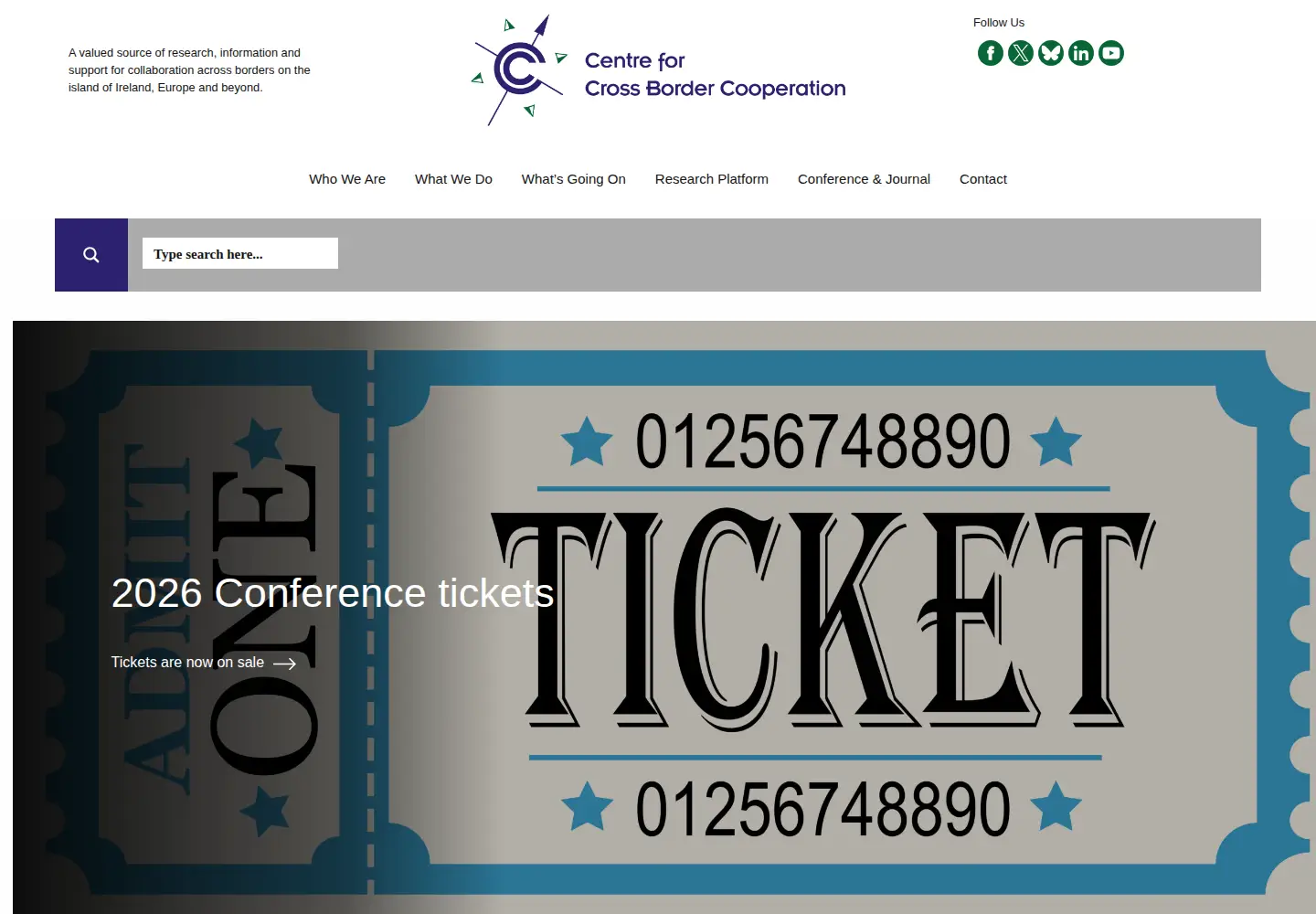 Screenshot of crossborder.ie