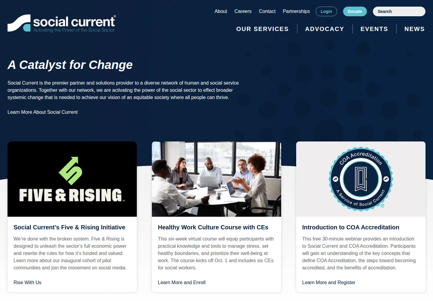 Screenshot of coanet.org