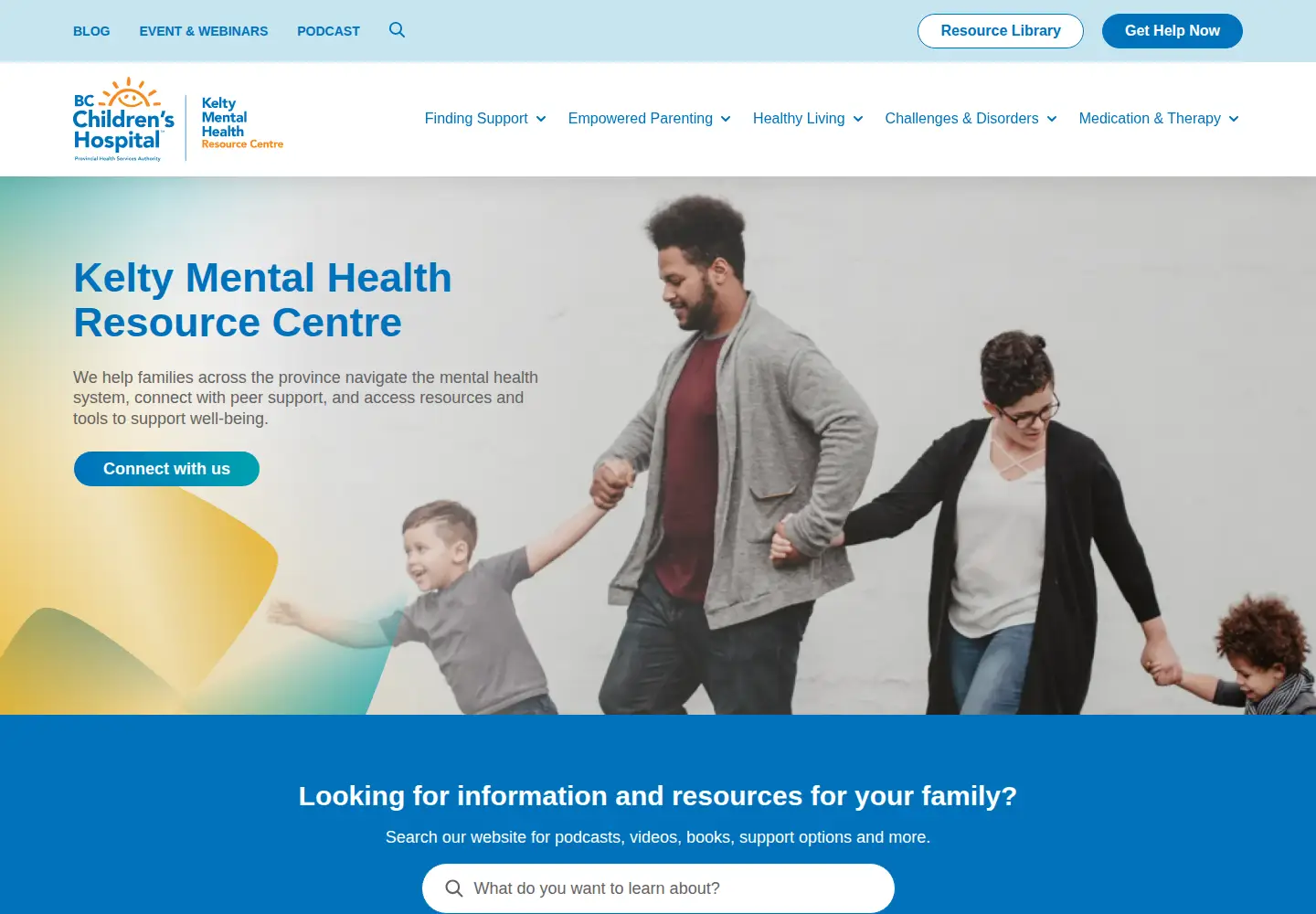 Screenshot of keltymentalhealth.ca