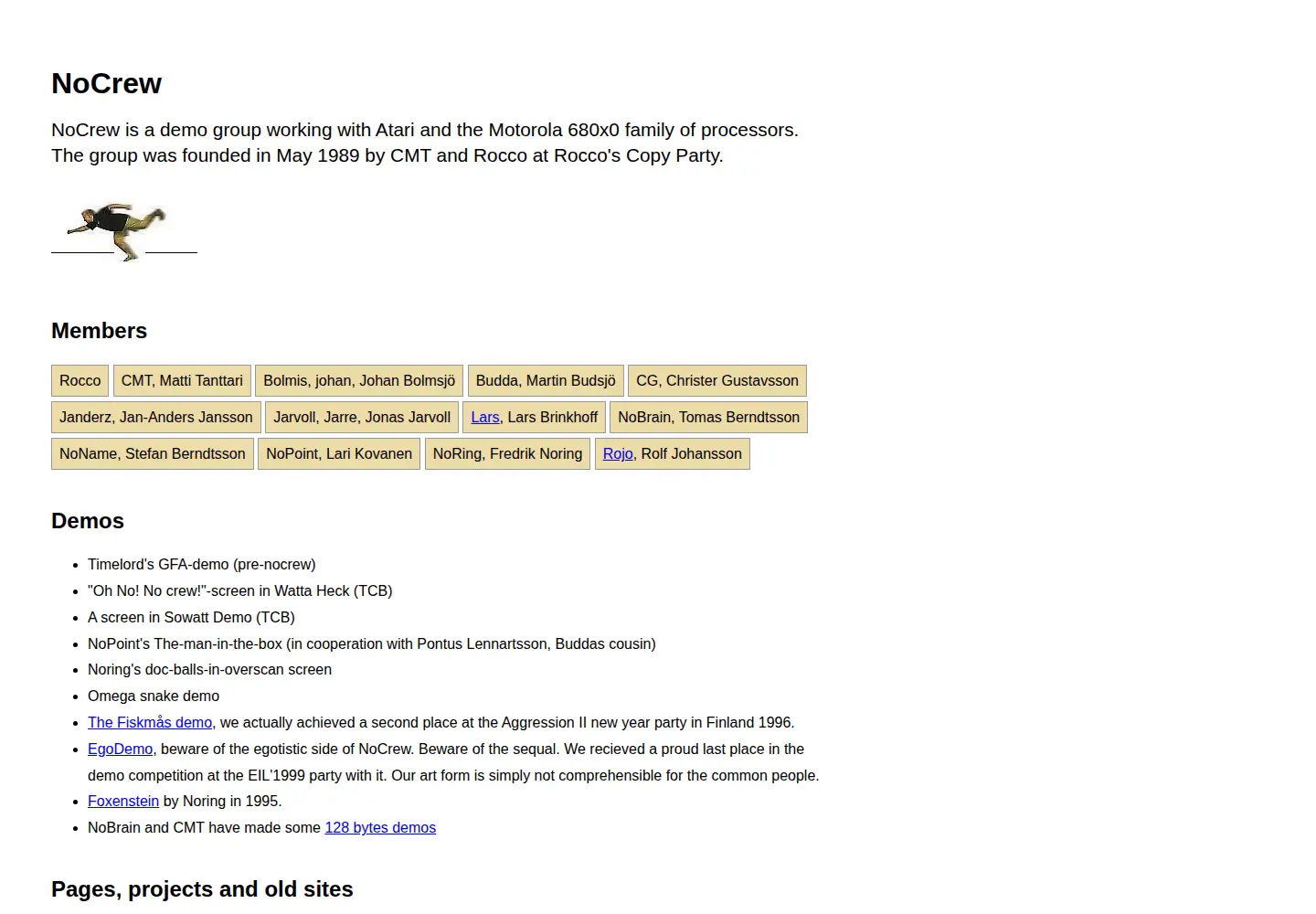 Screenshot of nocrew.org