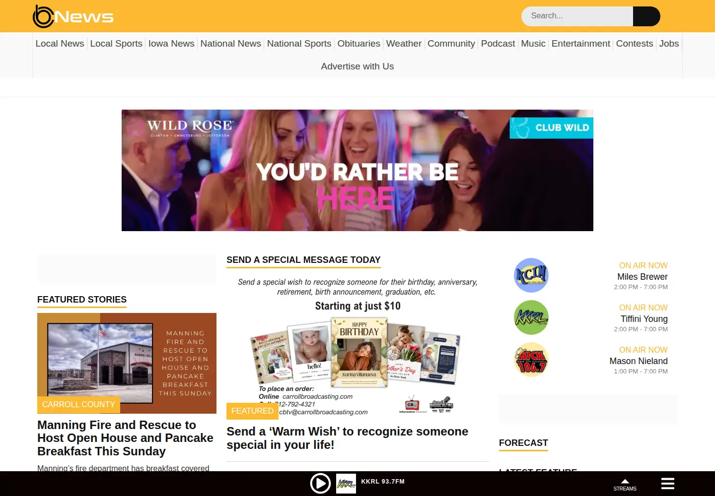 Screenshot of 1380kcim.com
